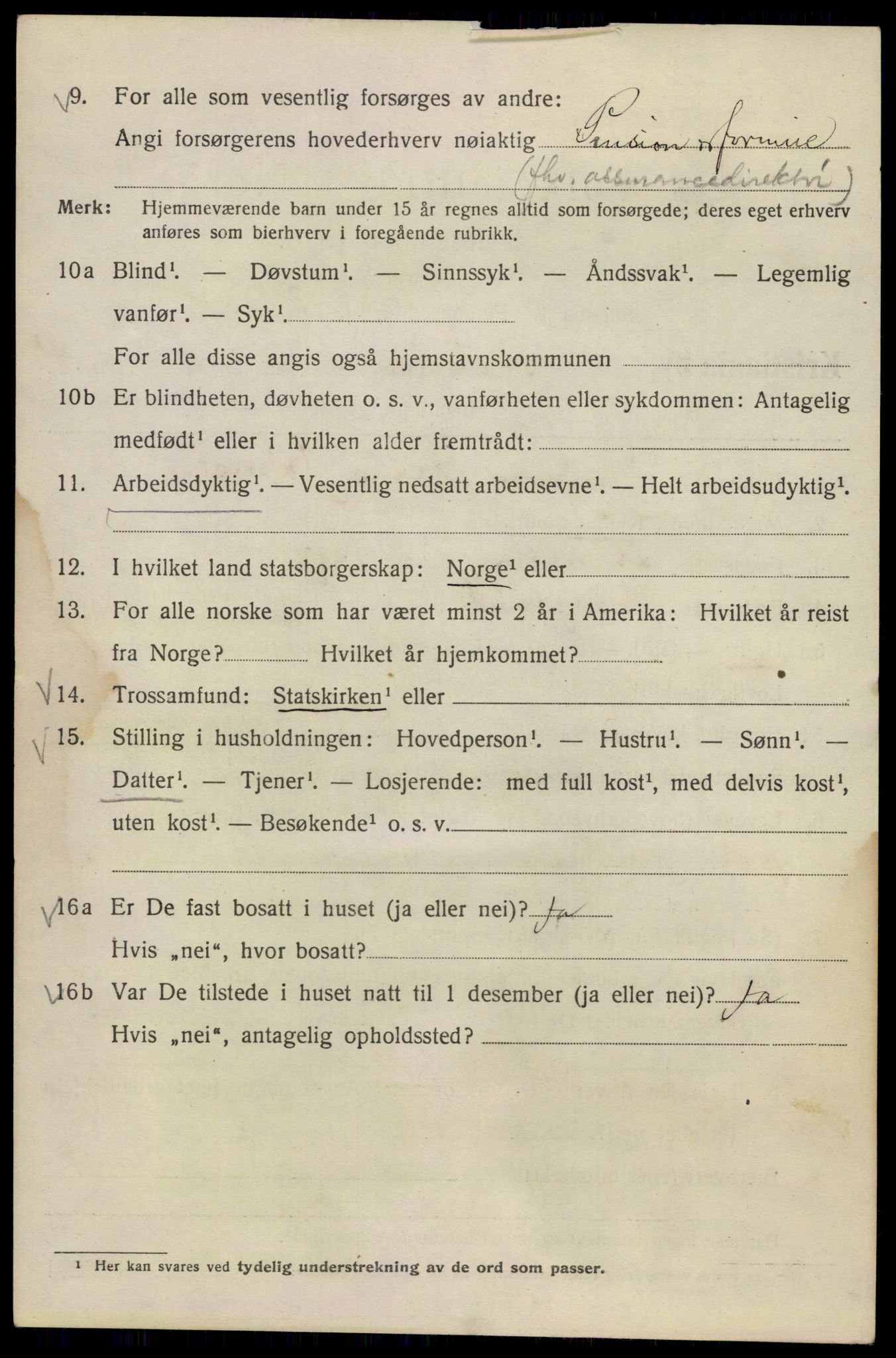 SAO, Folketelling 1920 for 0301 Kristiania kjøpstad, 1920, s. 142070