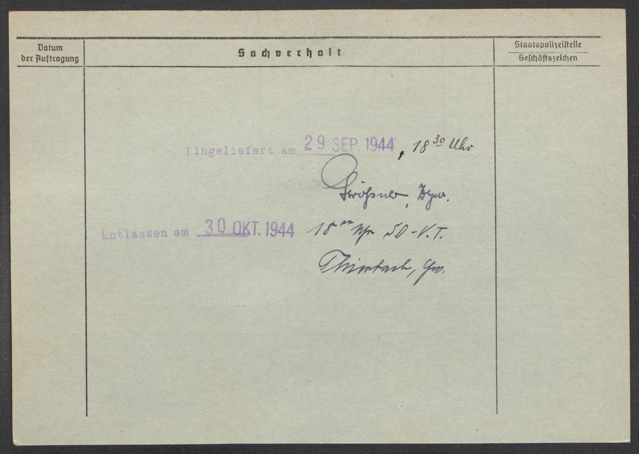 Befehlshaber der Sicherheitspolizei und des SD, AV/RA-RAFA-5969/E/Ea/Eaa/L0008: Register over norske fanger i Møllergata 19: Oelze-Ru, 1940-1945, s. 919