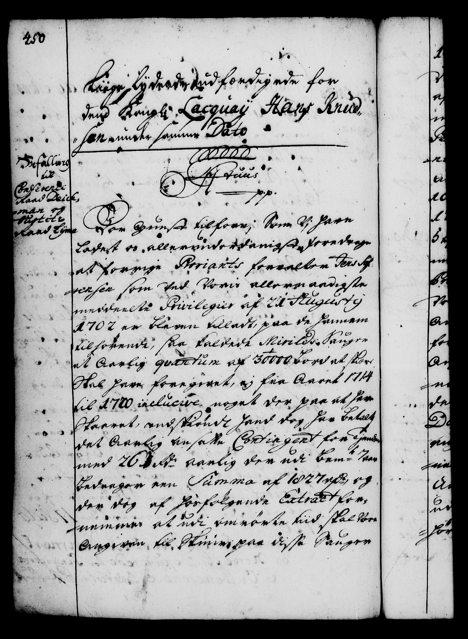 Rentekammeret, Kammerkanselliet, RA/EA-3111/G/Gg/Gga/L0002: Norsk ekspedisjonsprotokoll med register (merket RK 53.2), 1723-1727, s. 450