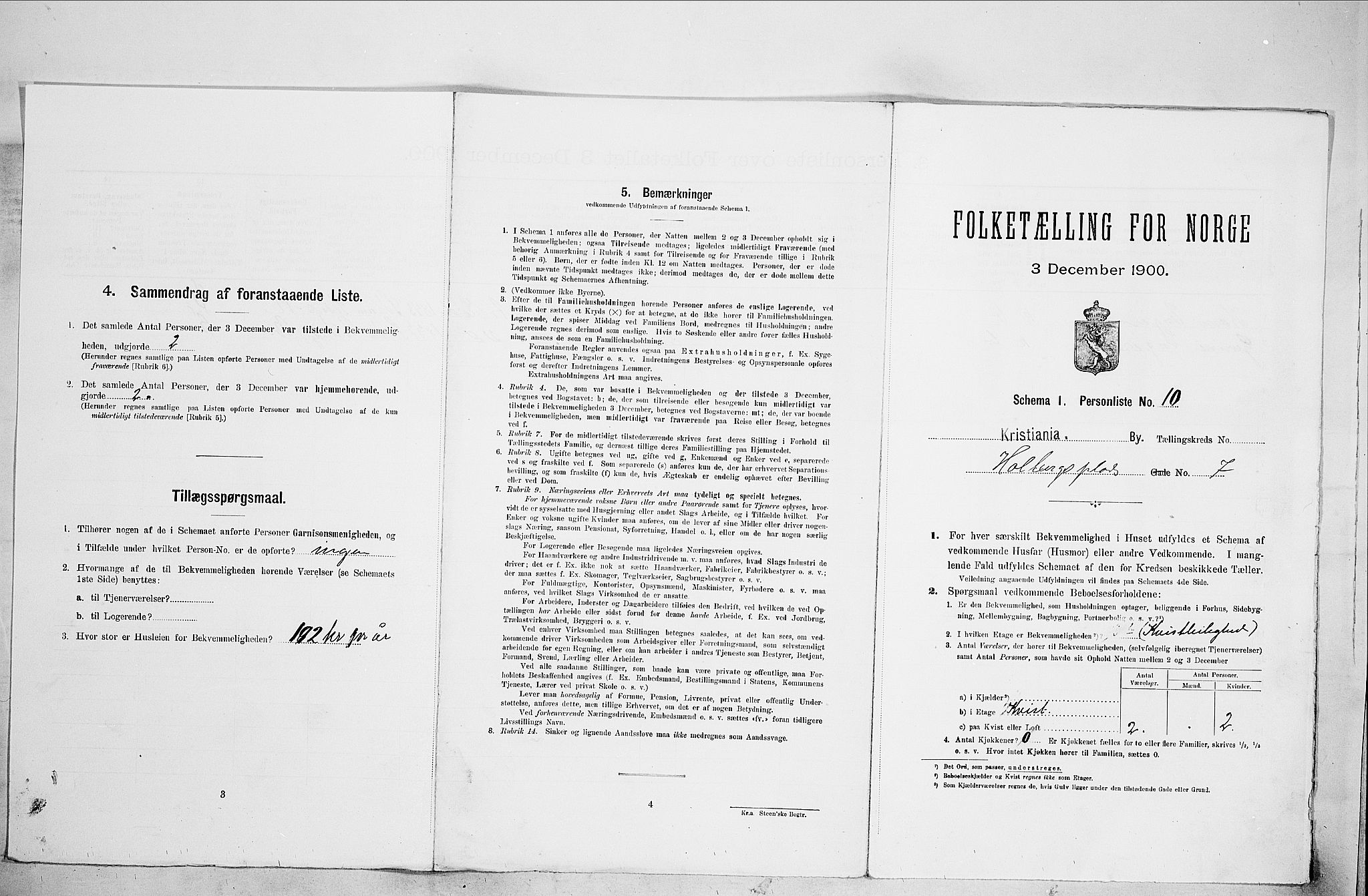 SAO, Folketelling 1900 for 0301 Kristiania kjøpstad, 1900, s. 38306