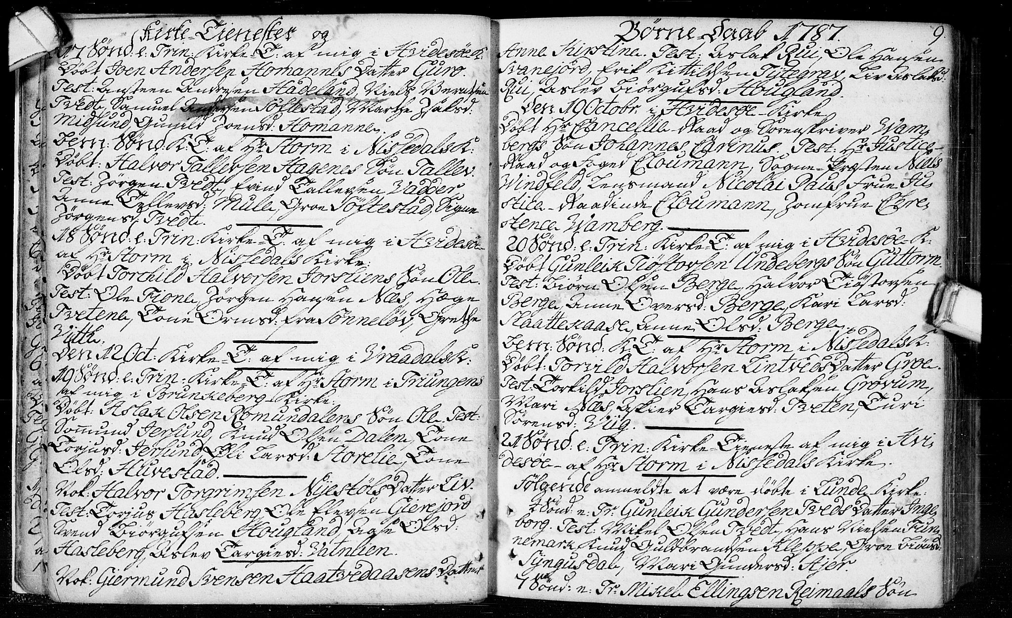 Kviteseid kirkebøker, SAKO/A-276/F/Fa/L0003: Ministerialbok nr. I 3, 1787-1799, s. 9