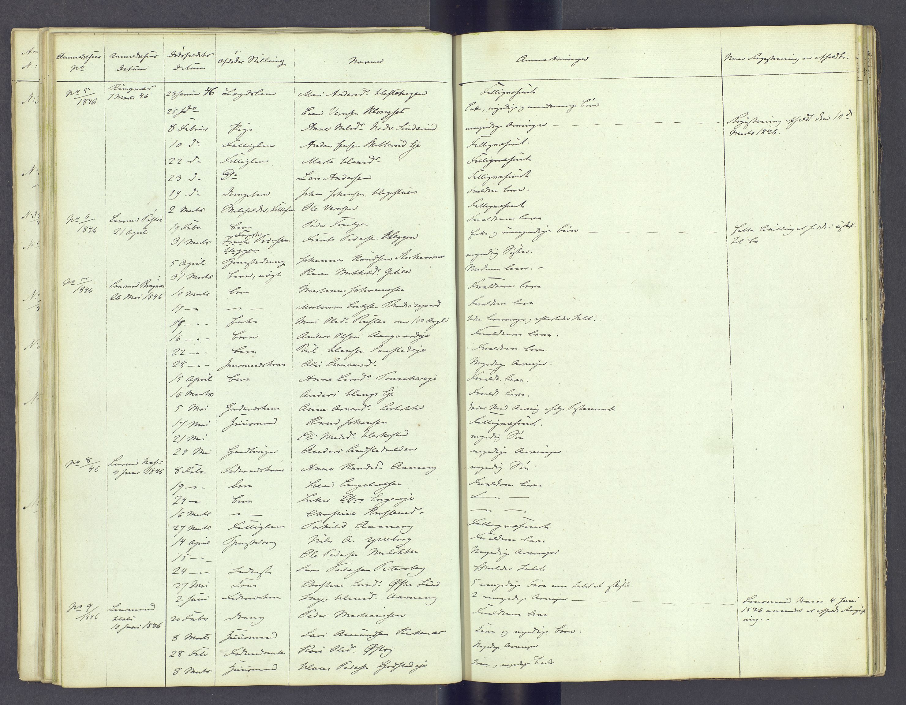 Sør-Hedmark sorenskriveri, AV/SAH-TING-014/J/Jd/Jda/L0002: Dødsfallsprotokoll, 1842-1851