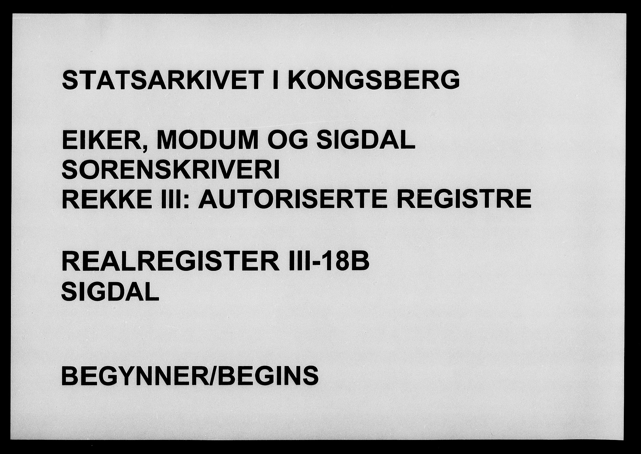Eiker, Modum og Sigdal sorenskriveri, SAKO/A-123/G/Gb/Gbc/L0018b: Panteregister nr. III 18b