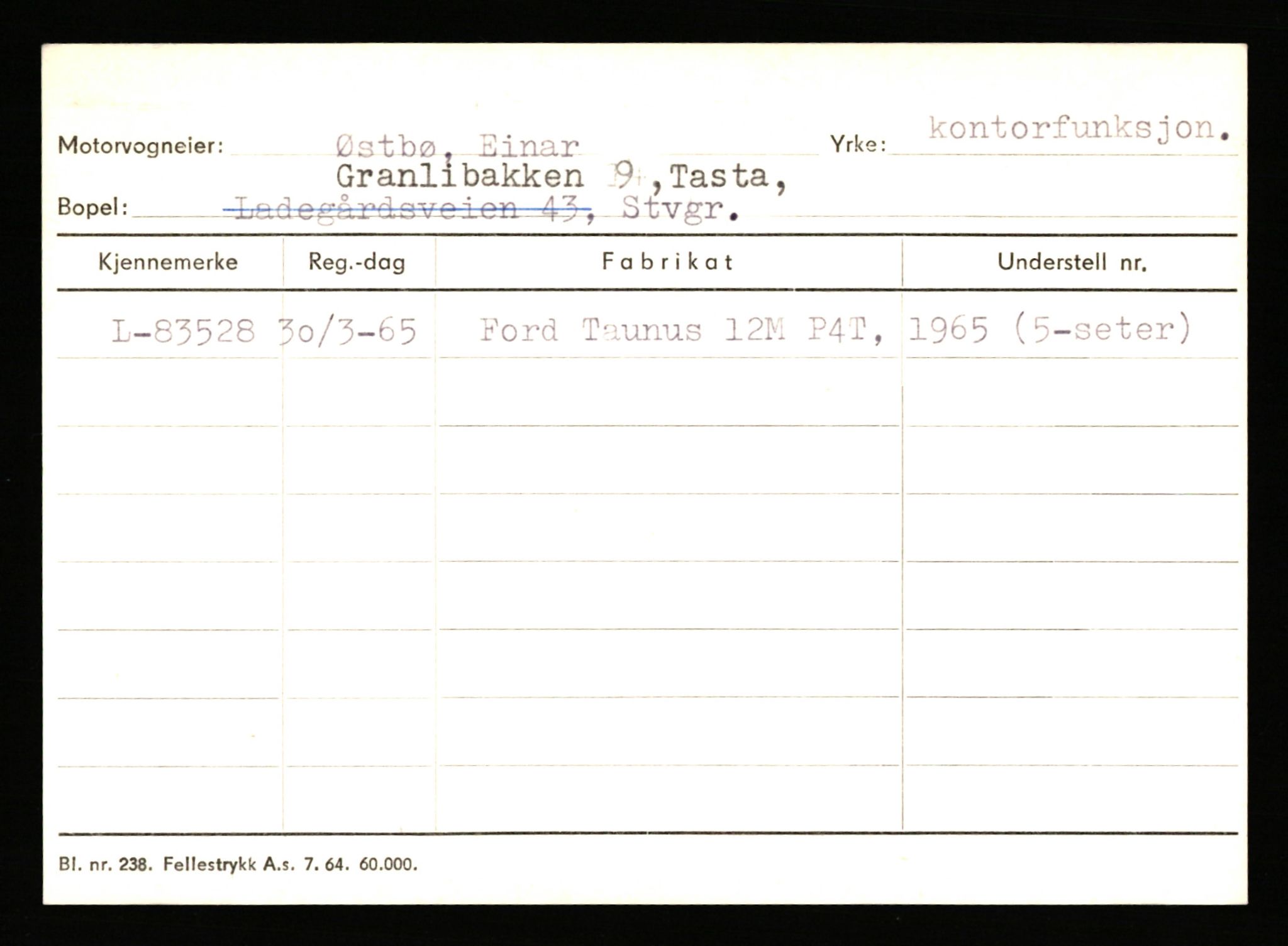 Stavanger trafikkstasjon, AV/SAST-A-101942/0/H/L0044: Øksna - Åmo, 1930-1971, s. 471