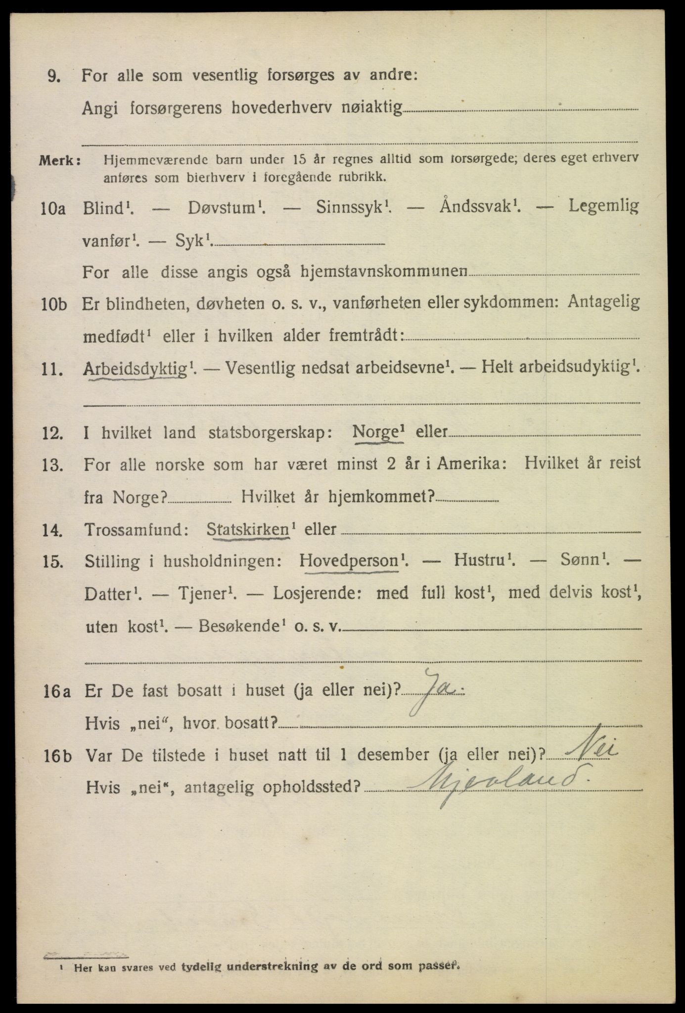 SAK, Folketelling 1920 for 0930 Gjøvdal herred, 1920, s. 839