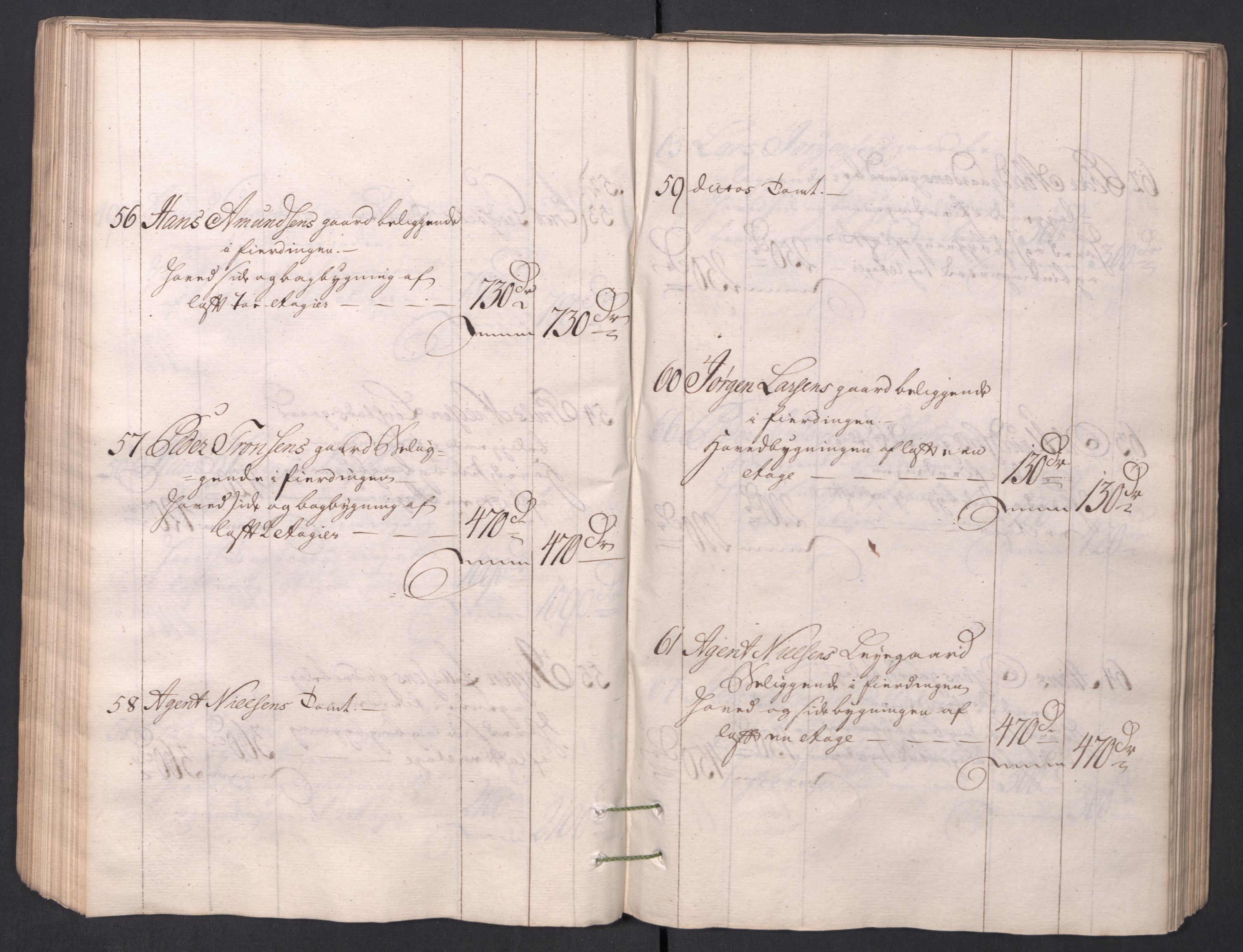 Kristiania stiftamt, AV/SAO-A-10386/I/Ia/L0001/0002: Branntakster / Christiania, 1766-1767