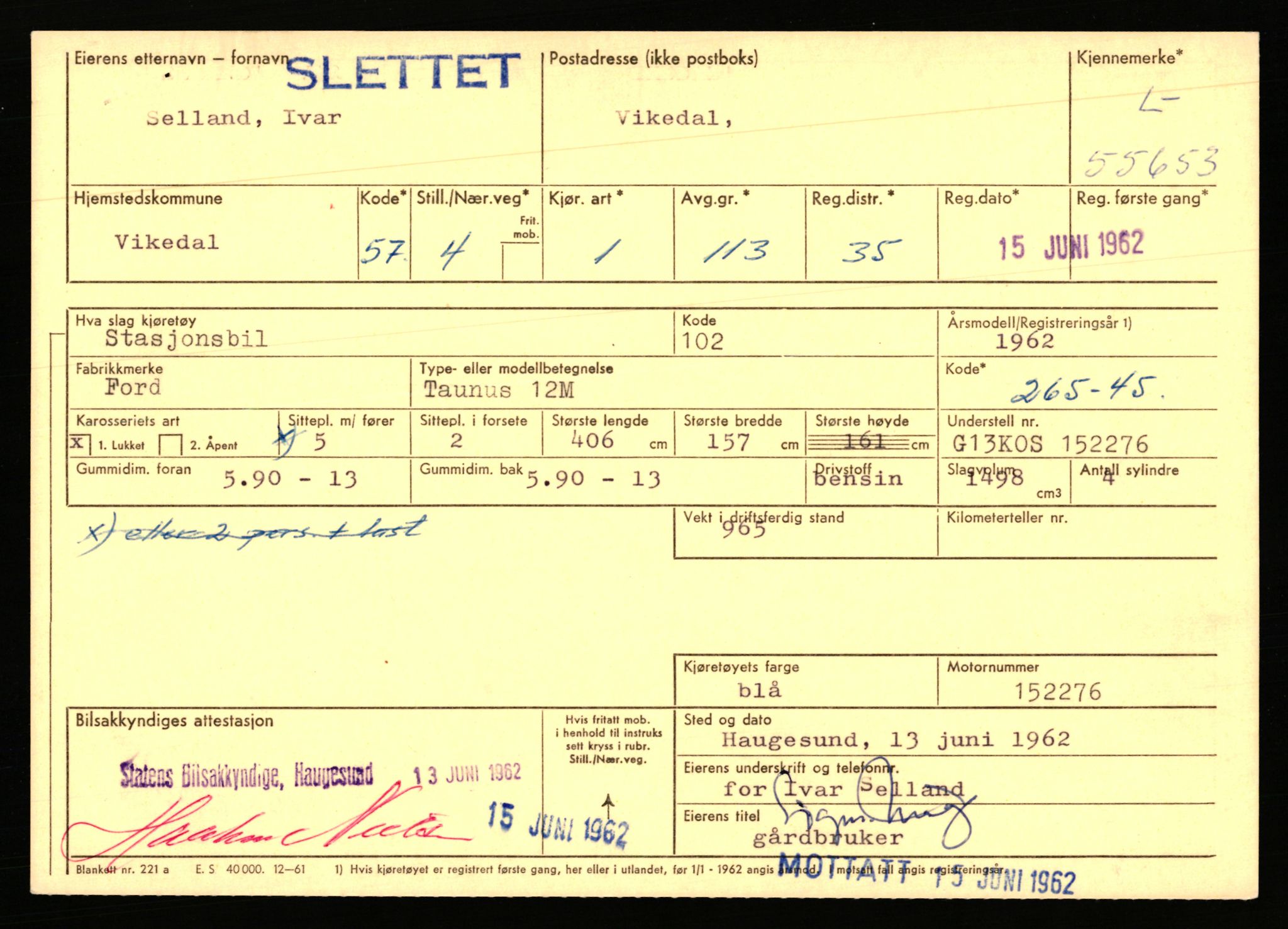 Stavanger trafikkstasjon, AV/SAST-A-101942/0/F/L0054: L-54200 - L-55699, 1930-1971, s. 2721