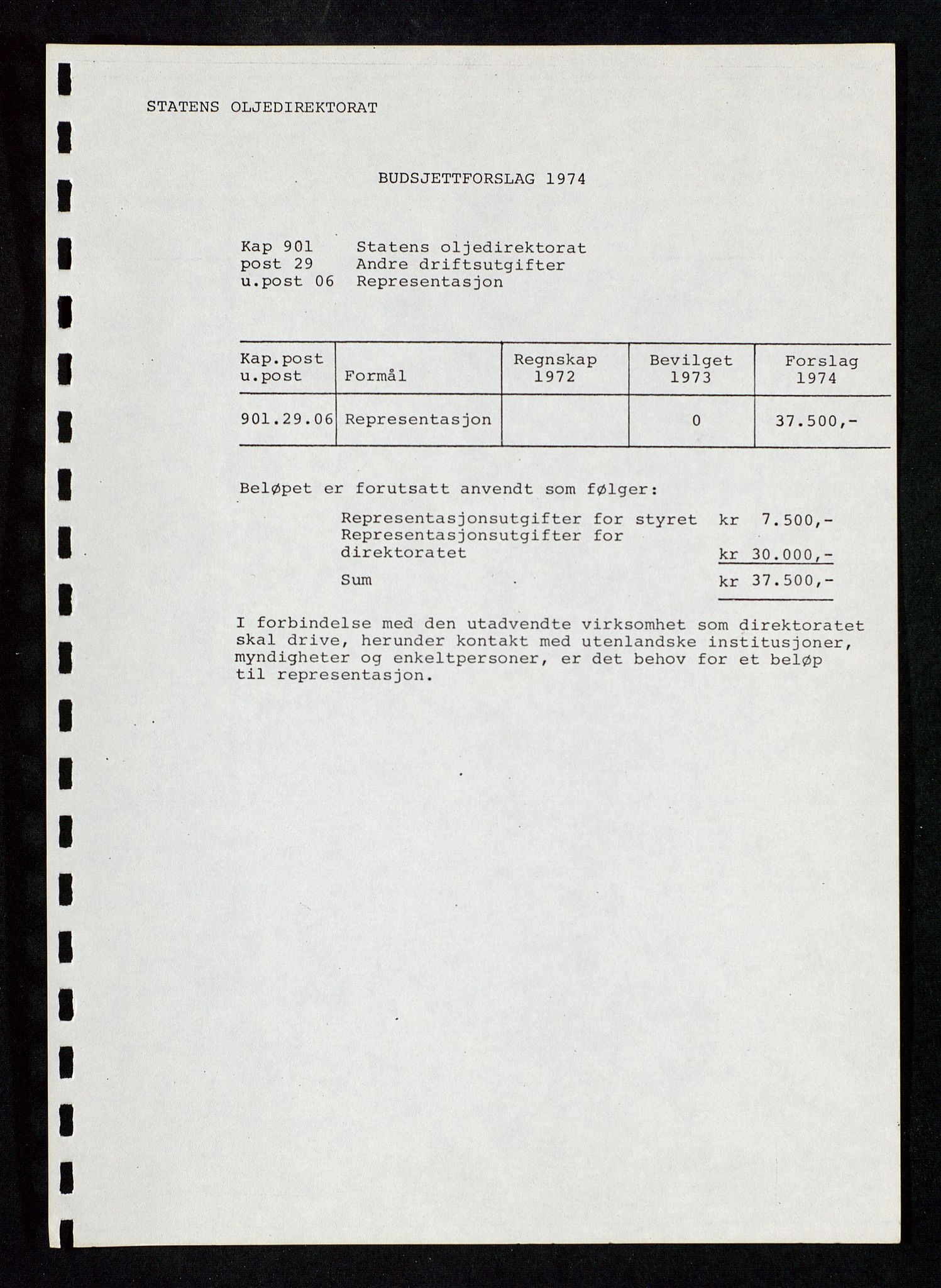 Industridepartementet, Oljekontoret, AV/SAST-A-101348/Db/L0002: Oljevernrådet, Styret i OD, leieforhold, div., 1966-1973, s. 191