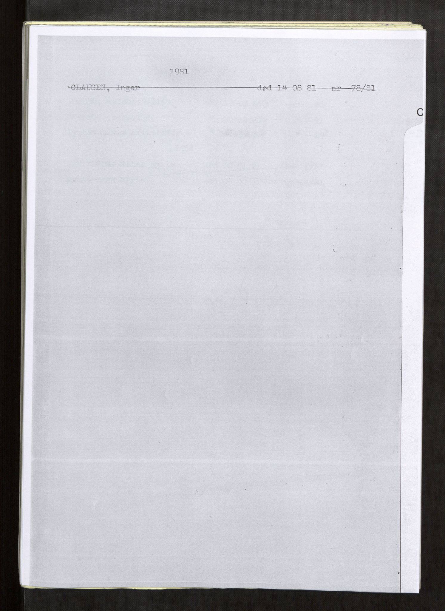 Vefsn lensmannskontor, AV/SAT-A-5714/4/Gh/L0002: Dødsfallprotokoll, 1980-1984
