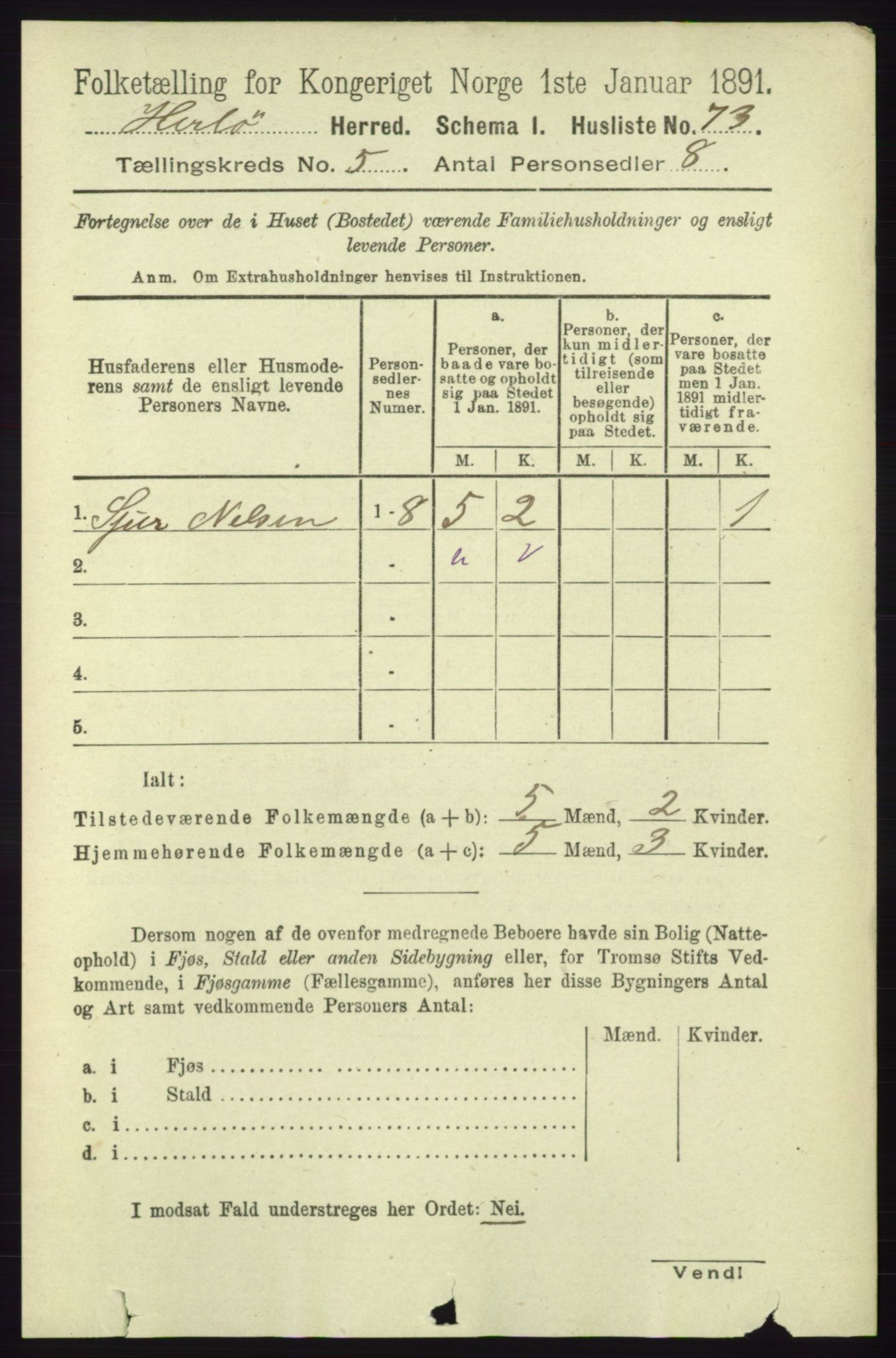 RA, Folketelling 1891 for 1258 Herdla herred, 1891, s. 2079