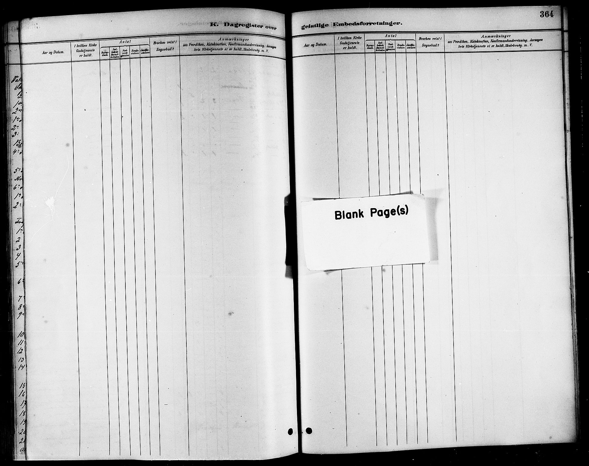 Ministerialprotokoller, klokkerbøker og fødselsregistre - Nordland, AV/SAT-A-1459/816/L0253: Klokkerbok nr. 816C03, 1886-1905, s. 364