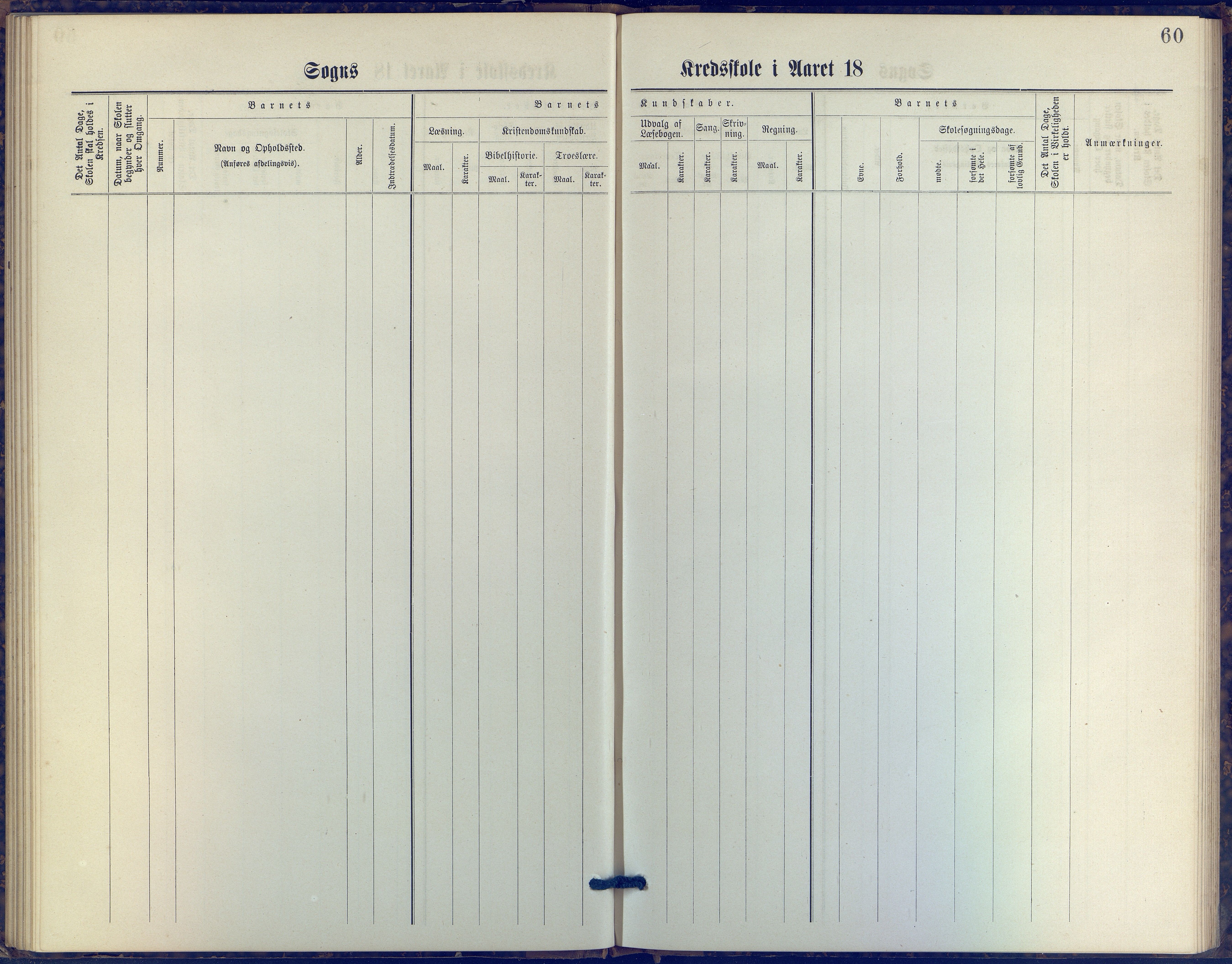 Hisøy kommune frem til 1991, AAKS/KA0922-PK/31/L0006: Skoleprotokoll, 1882-1892, s. 60