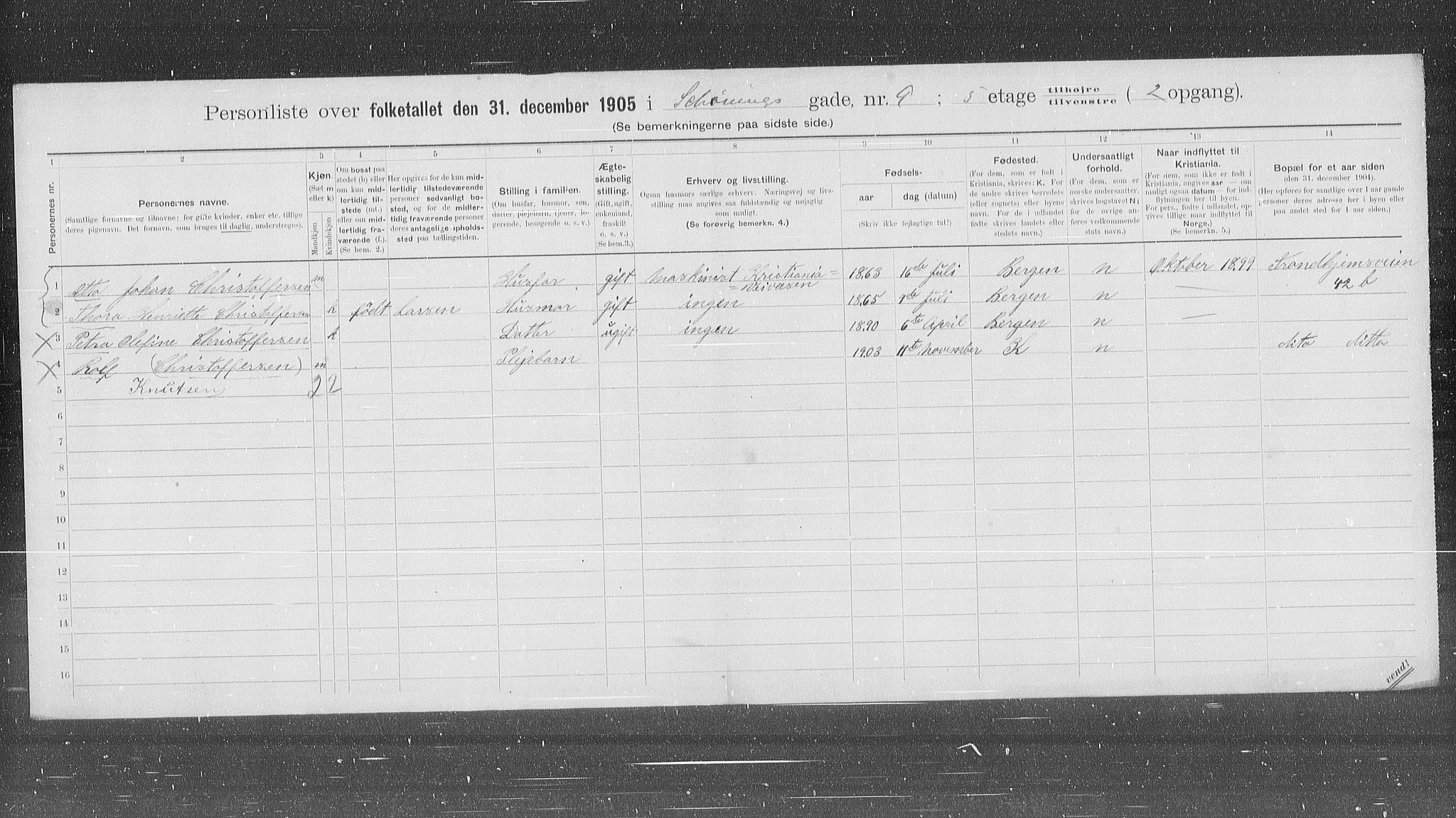 OBA, Kommunal folketelling 31.12.1905 for Kristiania kjøpstad, 1905, s. 48629