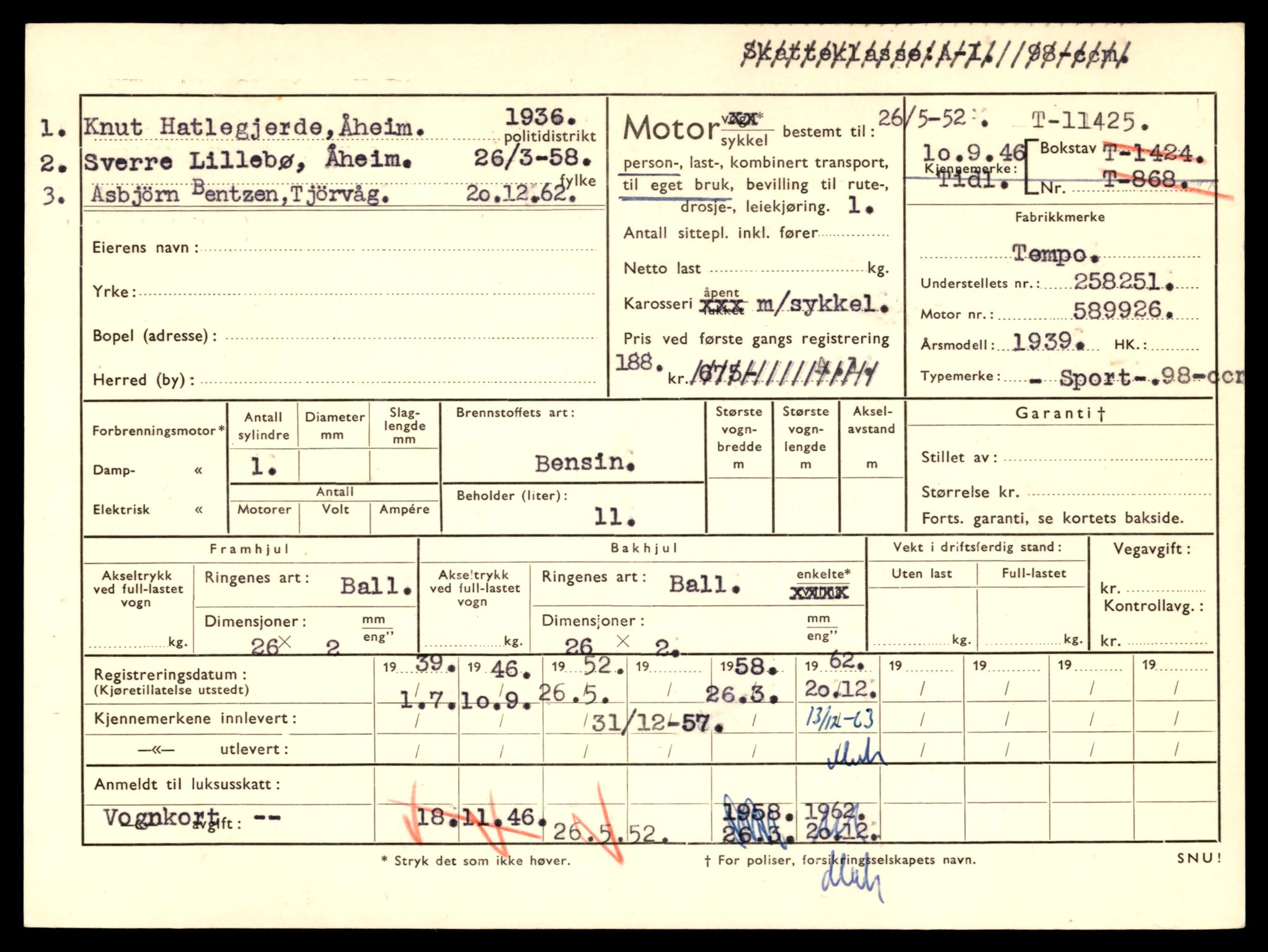 Møre og Romsdal vegkontor - Ålesund trafikkstasjon, SAT/A-4099/F/Fe/L0028: Registreringskort for kjøretøy T 11290 - T 11429, 1927-1998, s. 3021