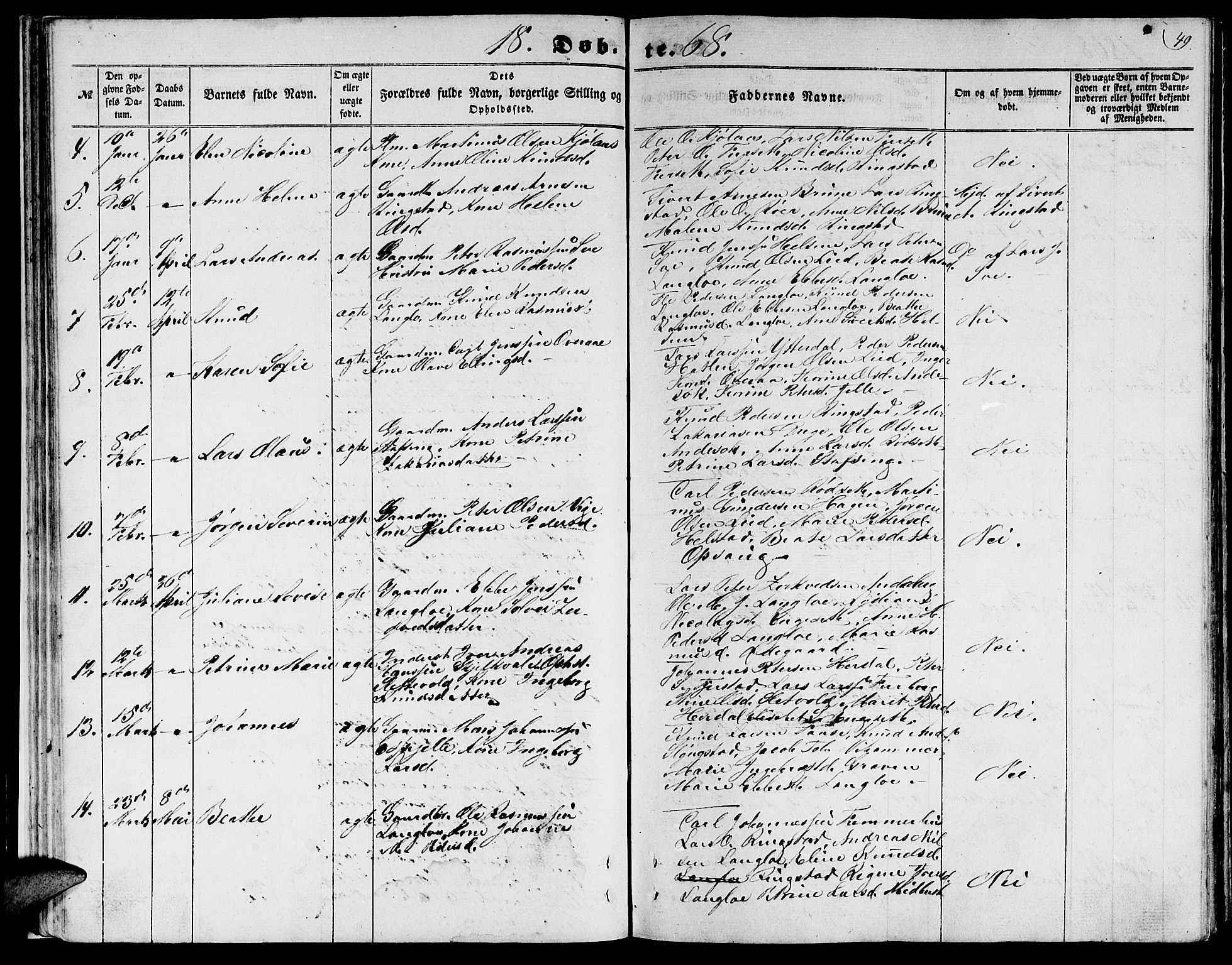 Ministerialprotokoller, klokkerbøker og fødselsregistre - Møre og Romsdal, AV/SAT-A-1454/520/L0291: Klokkerbok nr. 520C03, 1854-1881, s. 49