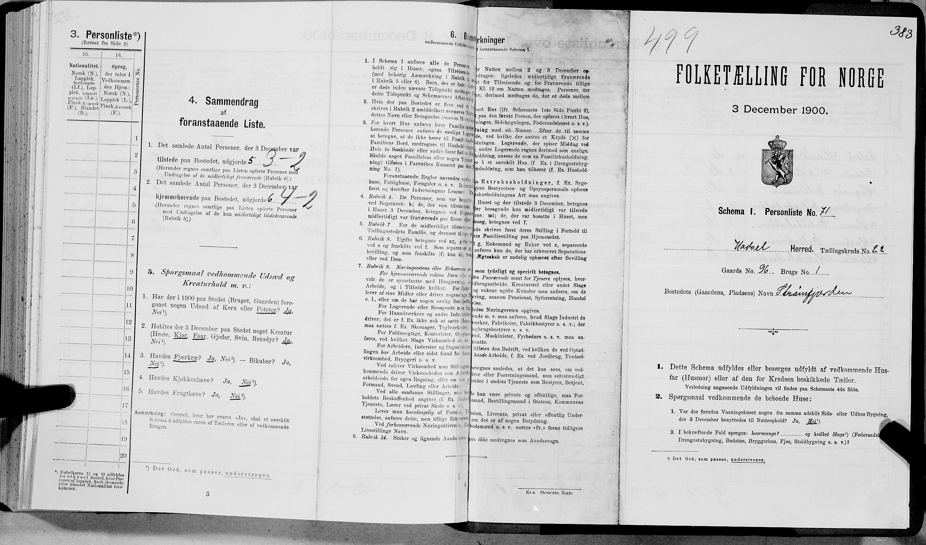 SAT, Folketelling 1900 for 1866 Hadsel herred, 1900, s. 2278