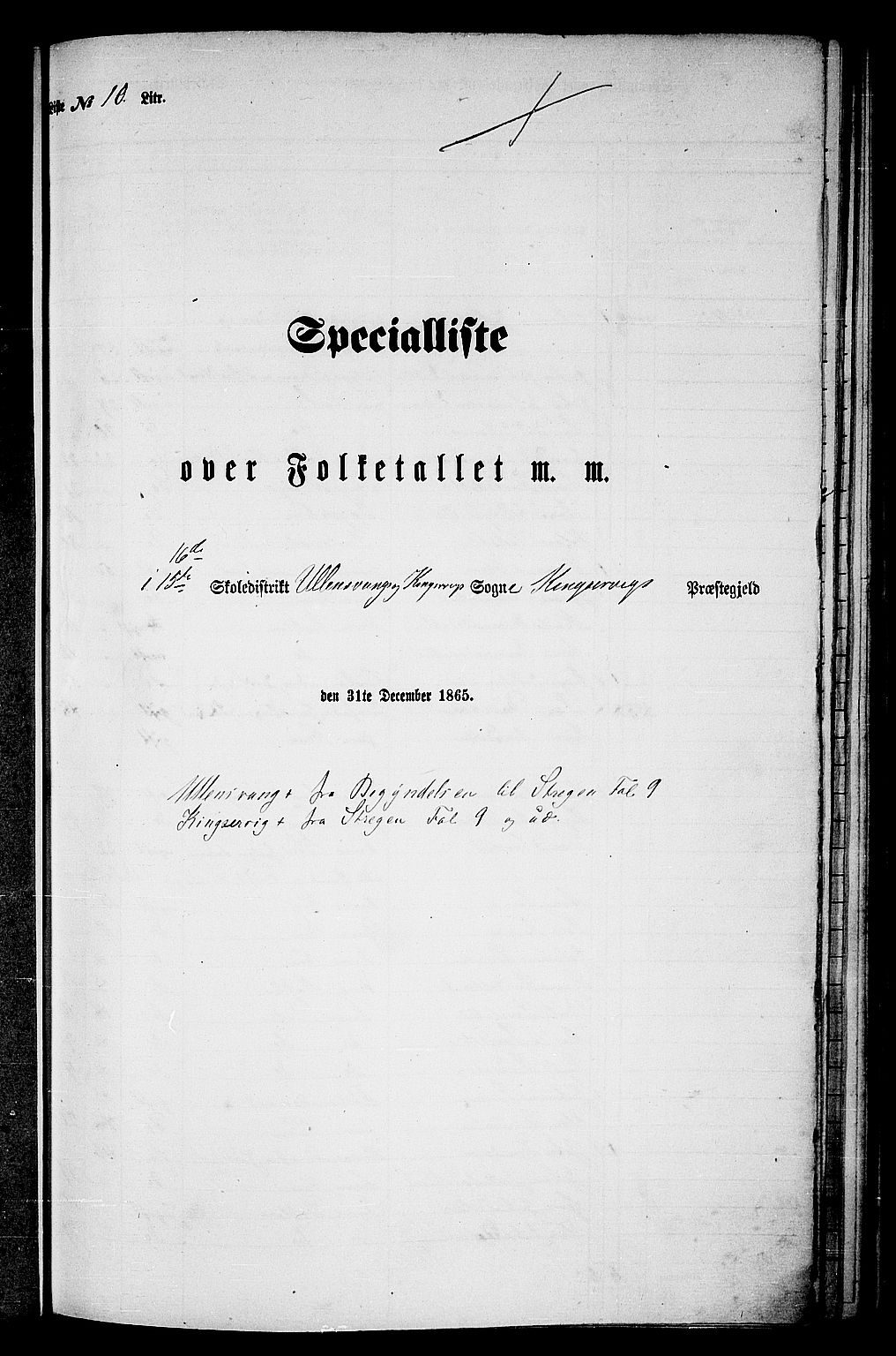 RA, Folketelling 1865 for 1230P Kinsarvik prestegjeld, 1865, s. 127