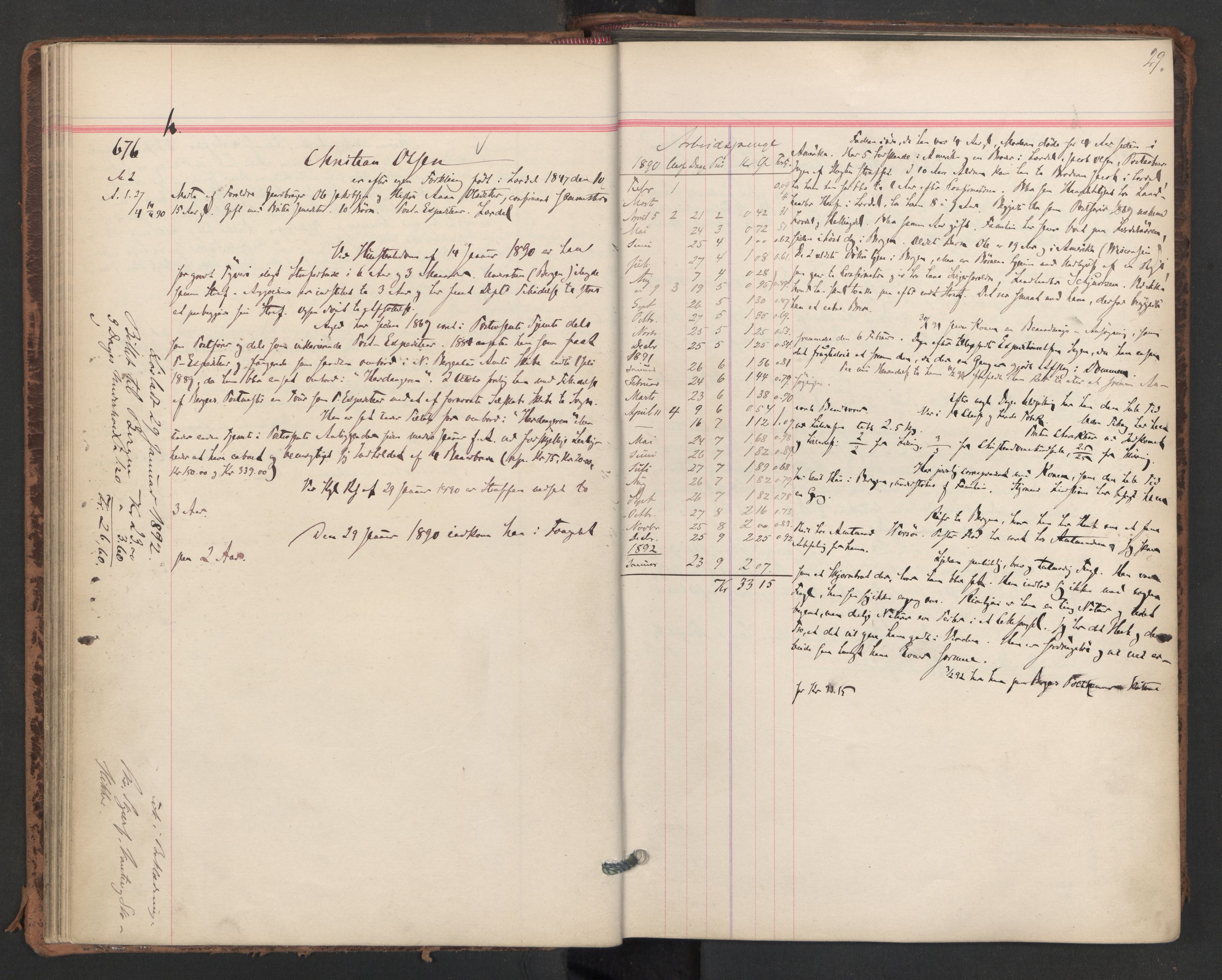 Botsfengslet, AV/RA-S-1539/D/Db/Dbb/L0026: 648h - 930h, 1889-1891, s. 29