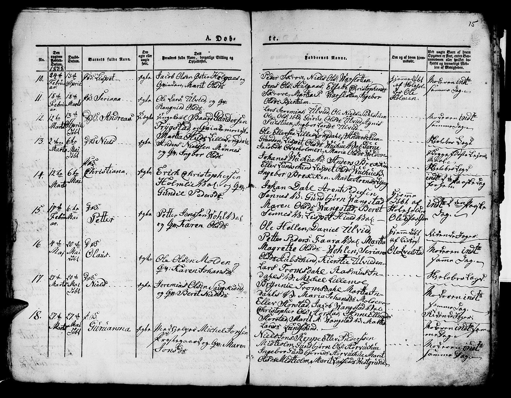 Ministerialprotokoller, klokkerbøker og fødselsregistre - Nord-Trøndelag, AV/SAT-A-1458/724/L0266: Klokkerbok nr. 724C02, 1836-1843, s. 15