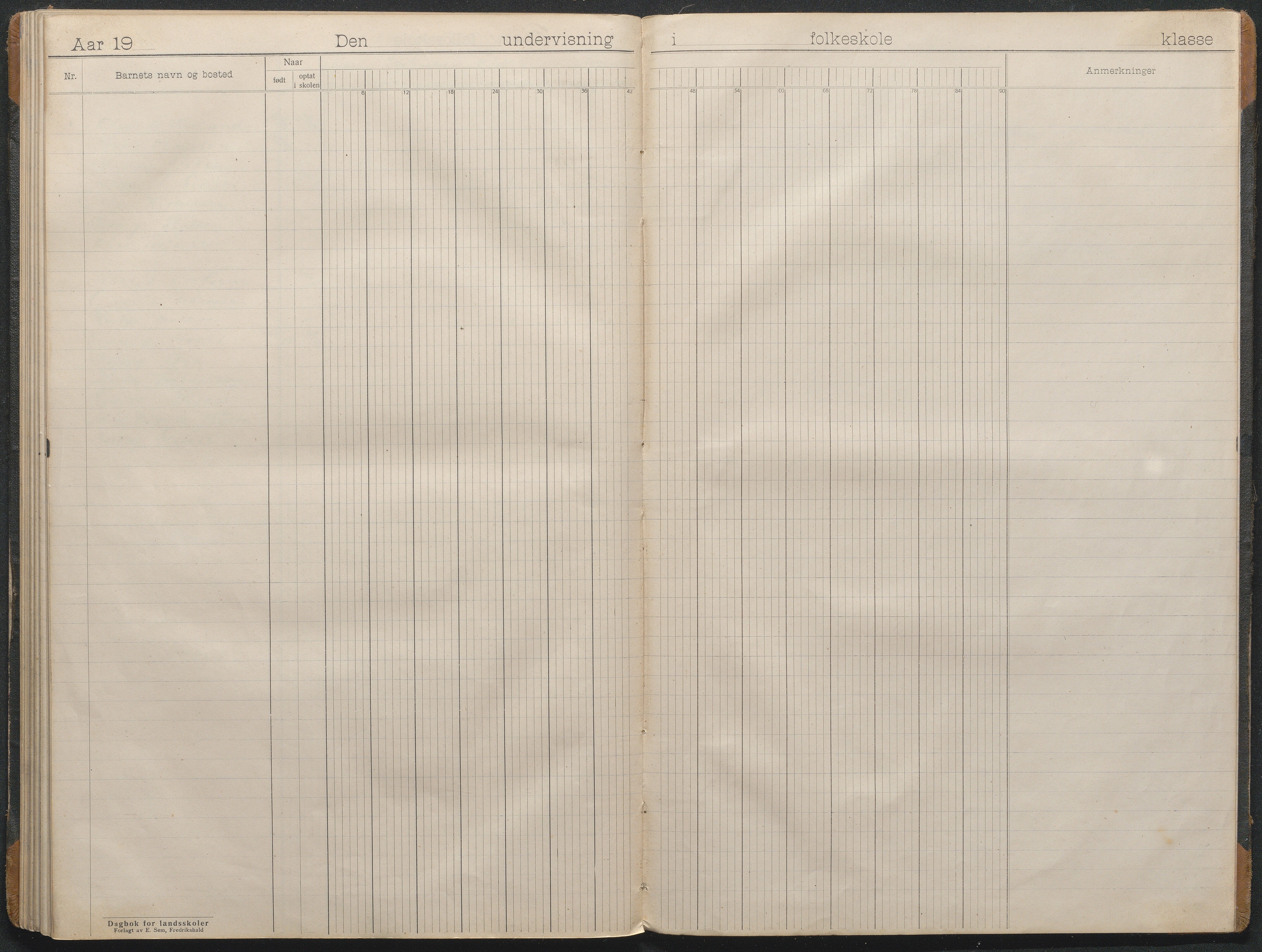 Gjerstad Kommune, Fiane og Fossen Skole, AAMA/KA0911-550j/F01/L0005: Dagbok Fiane skole, 1911-1940