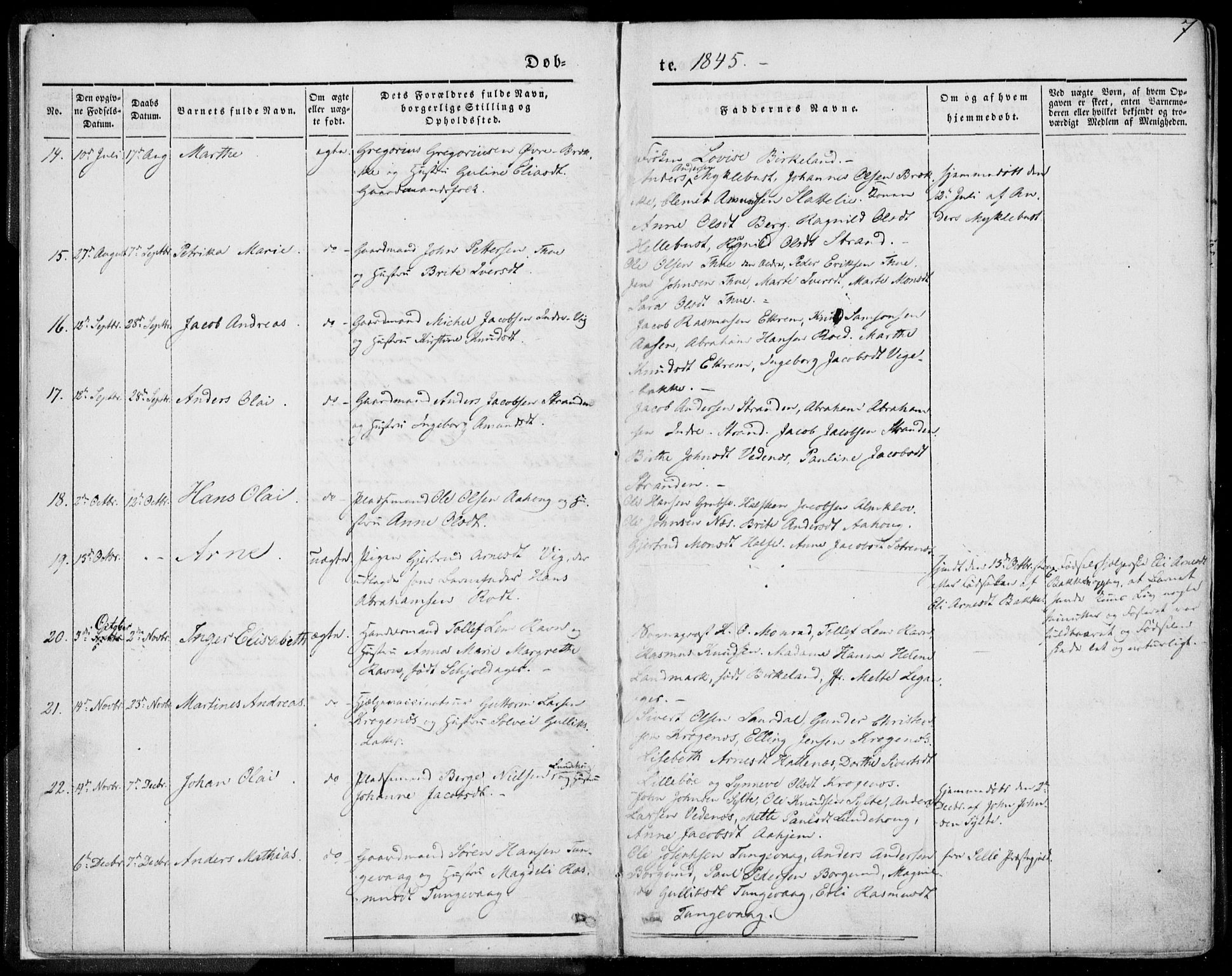 Ministerialprotokoller, klokkerbøker og fødselsregistre - Møre og Romsdal, AV/SAT-A-1454/501/L0006: Ministerialbok nr. 501A06, 1844-1868, s. 7