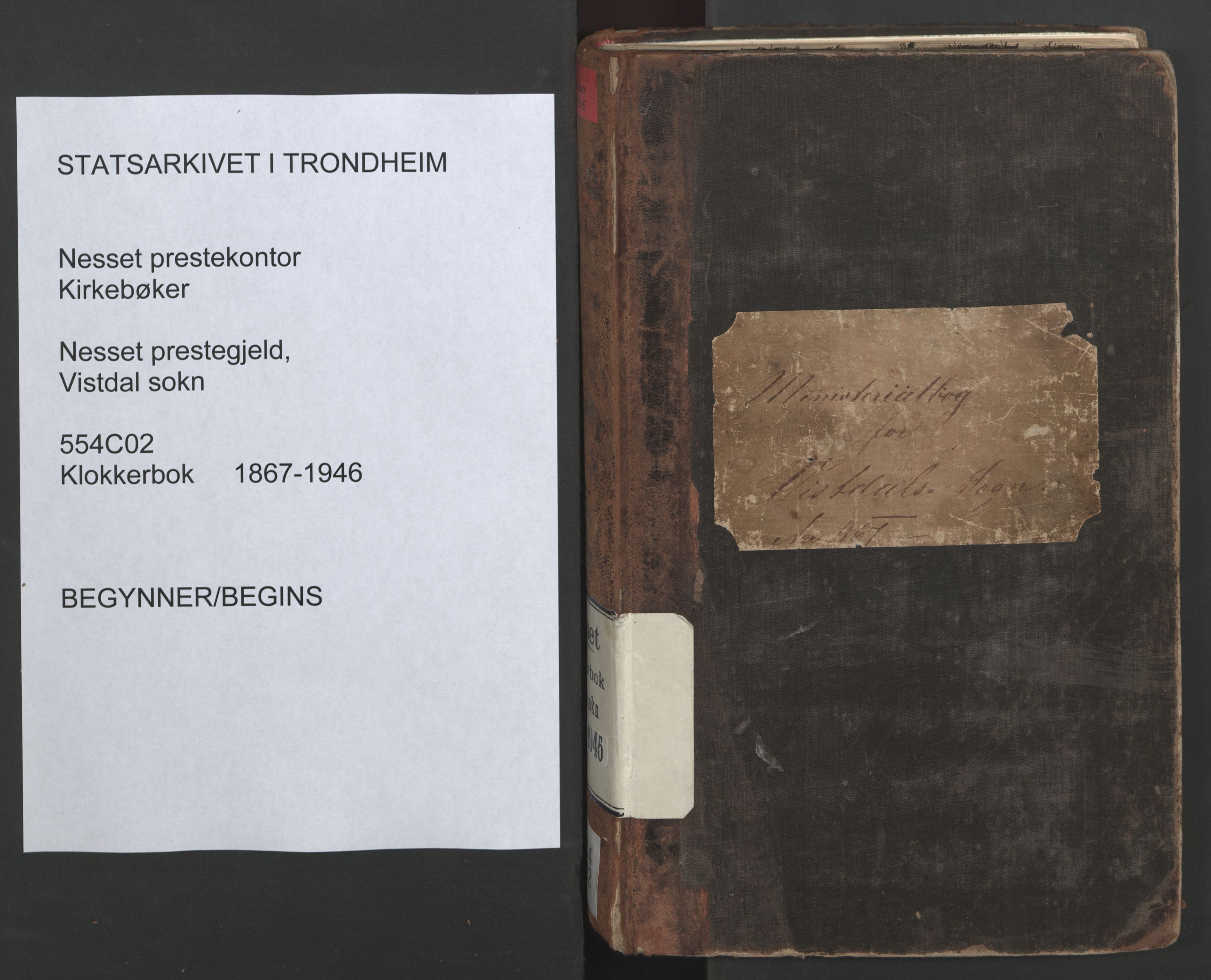 Ministerialprotokoller, klokkerbøker og fødselsregistre - Møre og Romsdal, SAT/A-1454/554/L0645: Klokkerbok nr. 554C02, 1867-1946