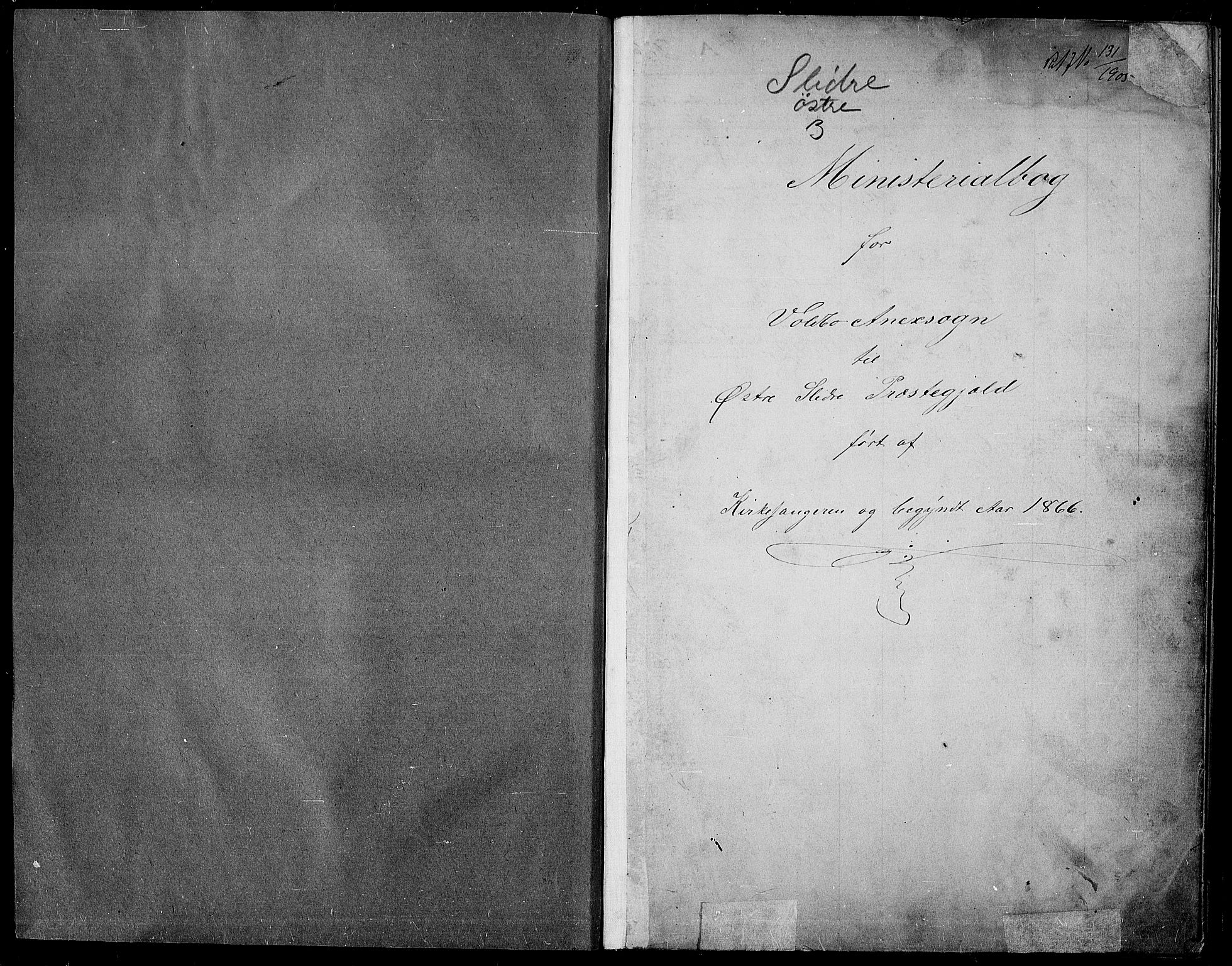 Øystre Slidre prestekontor, SAH/PREST-138/H/Ha/Hab/L0002: Klokkerbok nr. 2, 1866-1886, s. 0-1