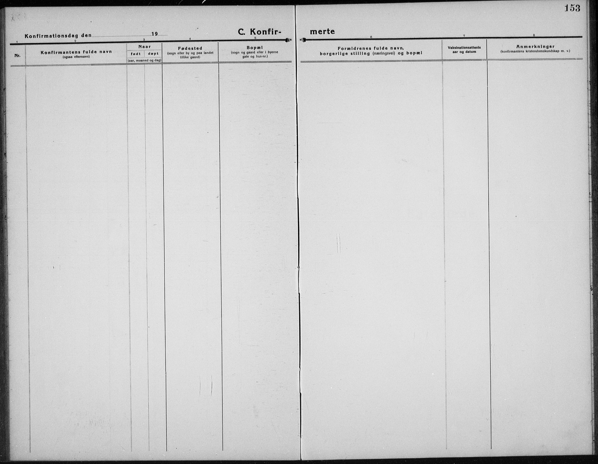 Nord-Odal prestekontor, AV/SAH-PREST-032/H/Ha/Hab/L0004: Klokkerbok nr. 4, 1921-1936, s. 153