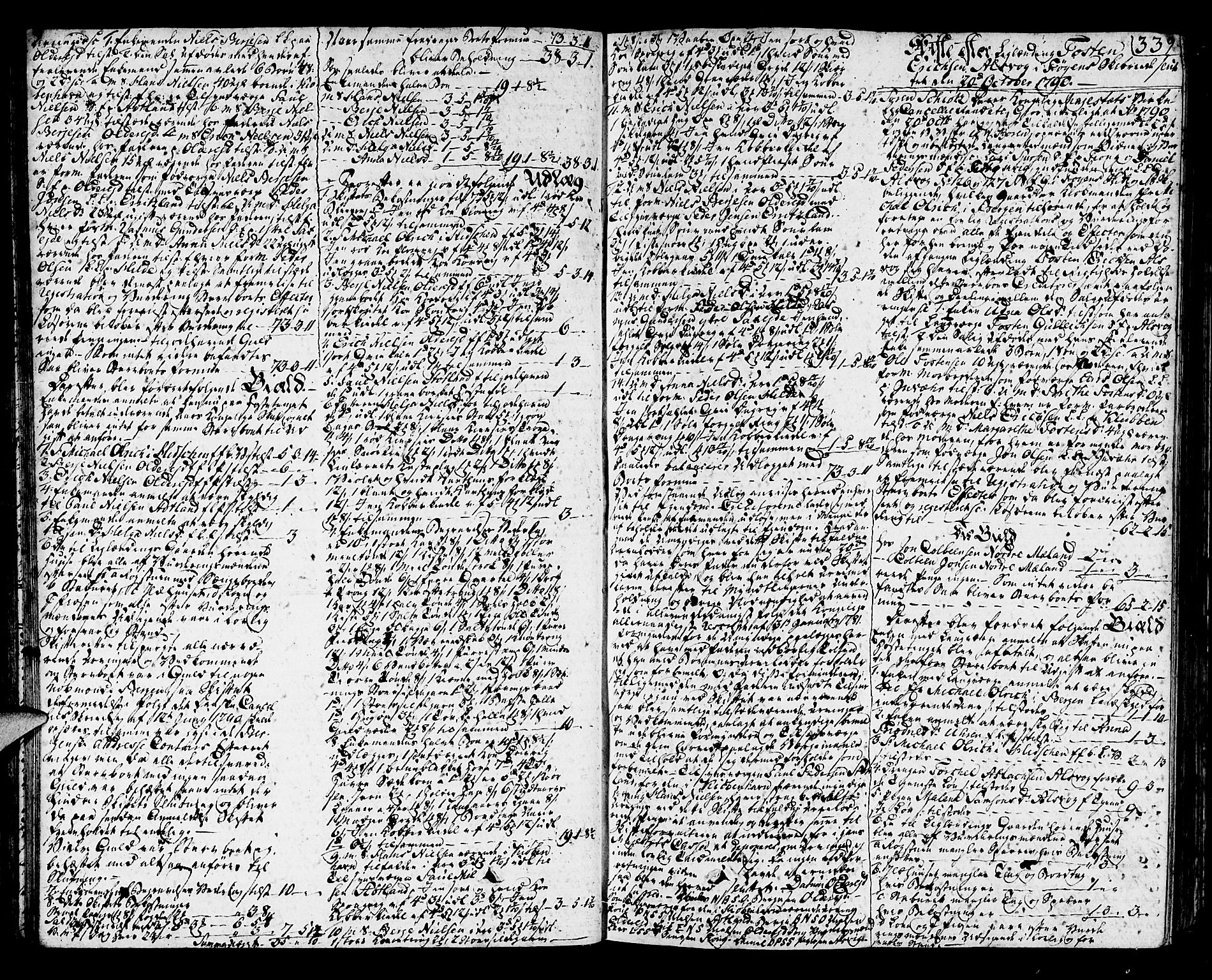 Sunnhordland sorenskrivar, SAB/A-2401/1/H/Ha/Haa/L0010: Skifteprotokollar. Register i protokoll. Fol. 565-ut, 1790-1792, s. 338b-339a