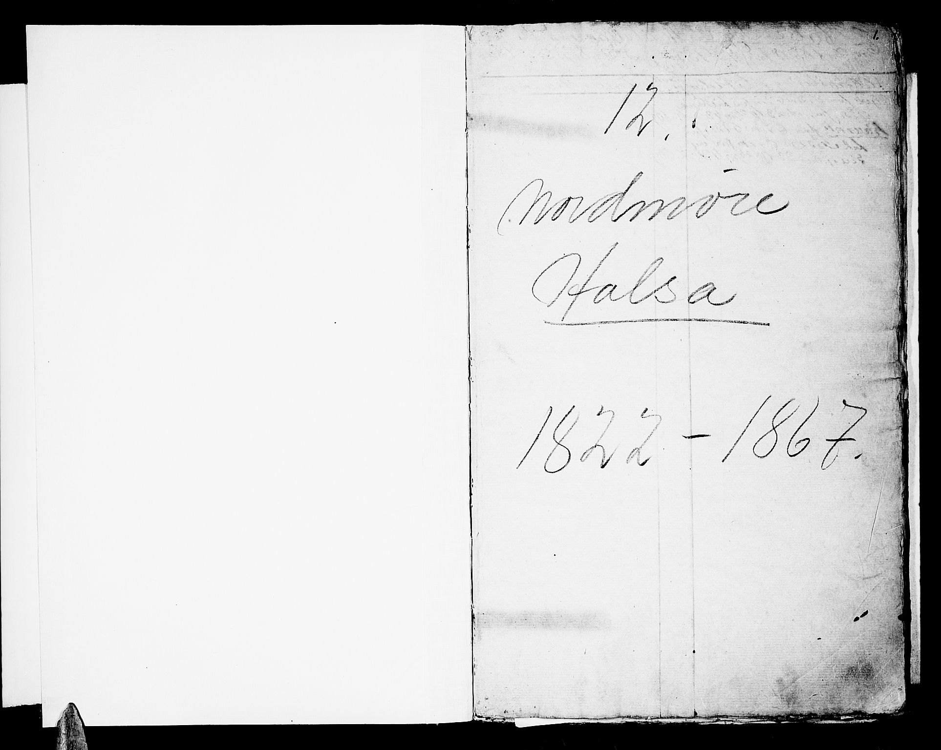 Nordmøre sorenskriveri, SAT/A-4132/1/2/2A/L0049: Panteregister nr. 49, 1822-1867, s. 1