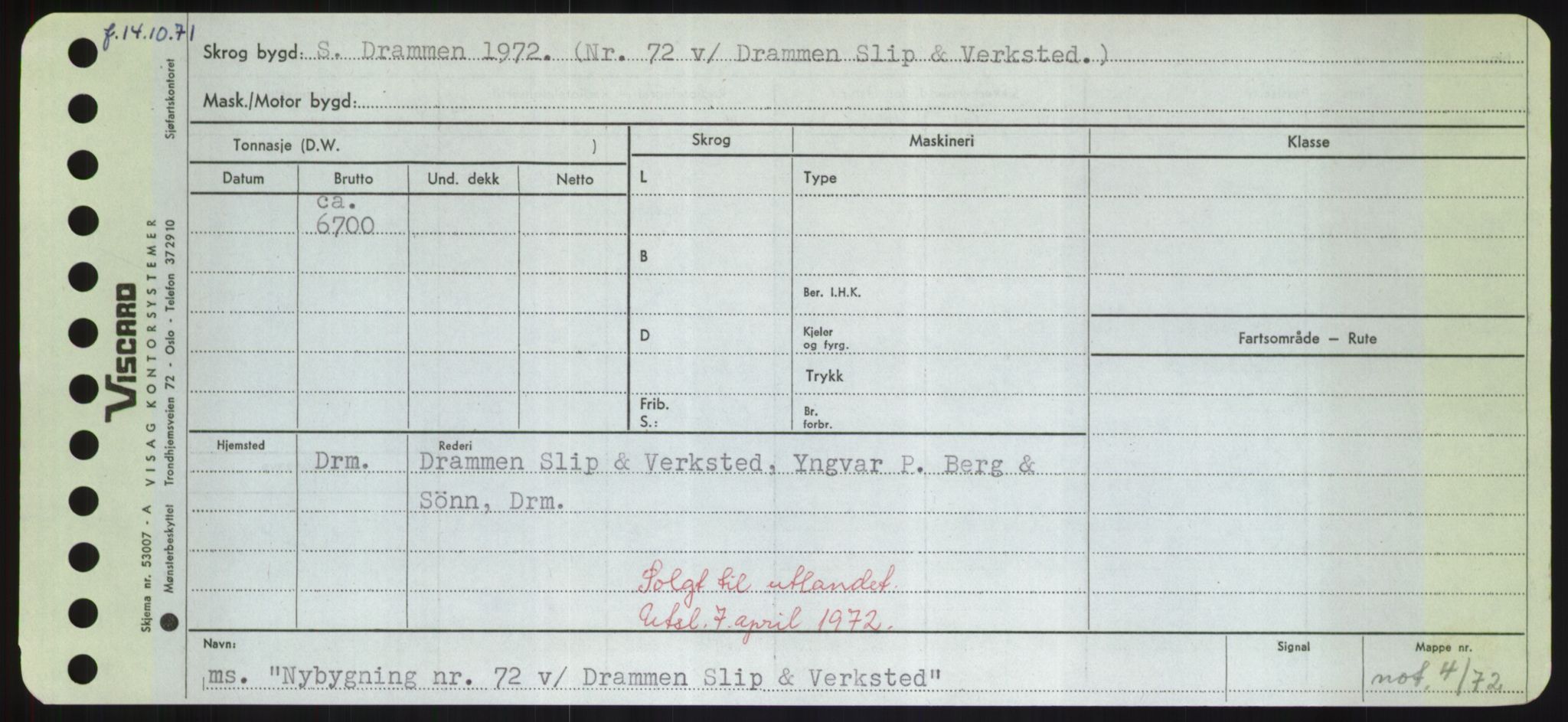 Sjøfartsdirektoratet med forløpere, Skipsmålingen, RA/S-1627/H/Hd/L0027: Fartøy, Norhop-Nør, s. 389