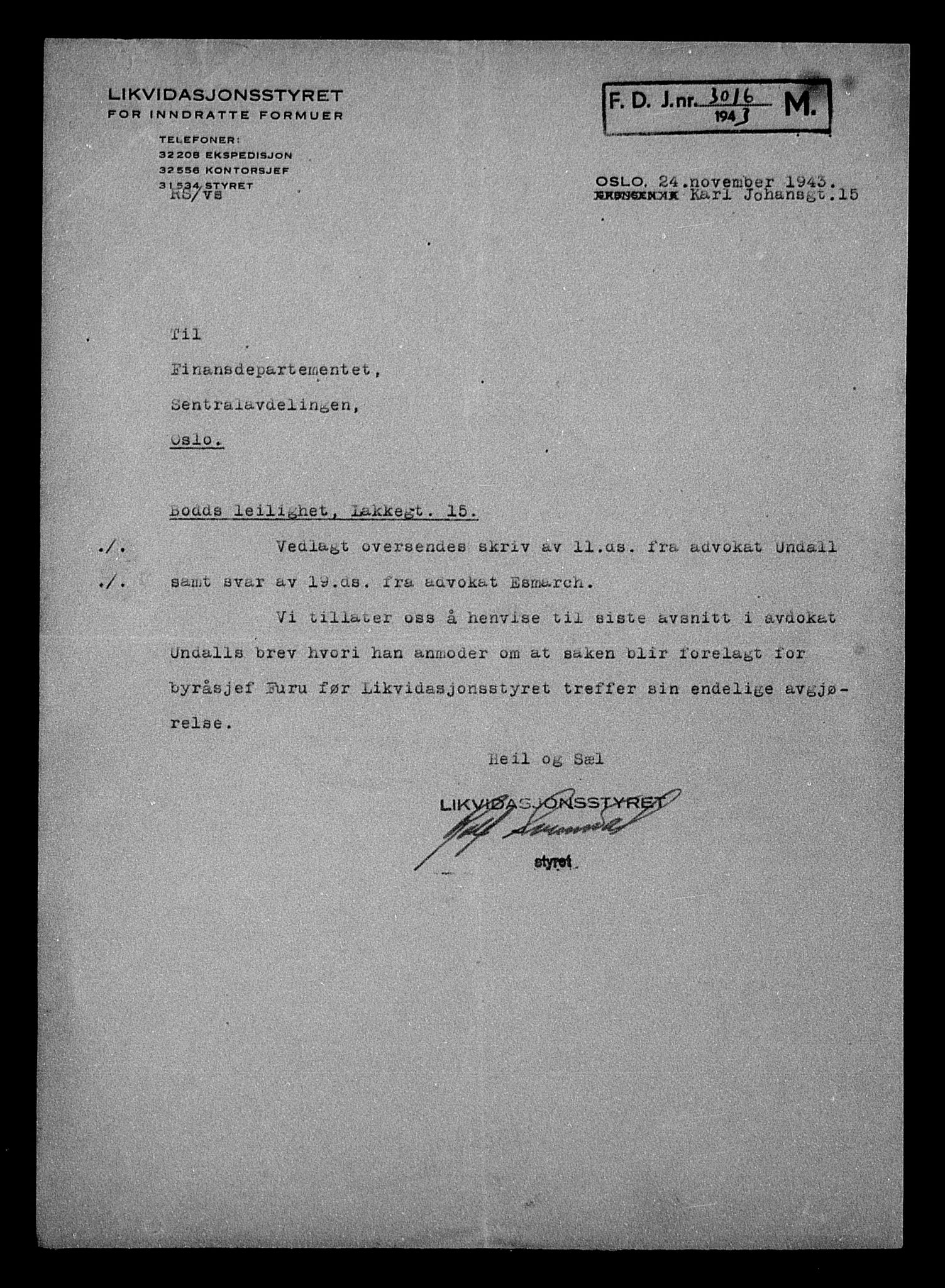 Justisdepartementet, Tilbakeføringskontoret for inndratte formuer, AV/RA-S-1564/H/Hc/Hcc/L0927: --, 1945-1947, s. 78