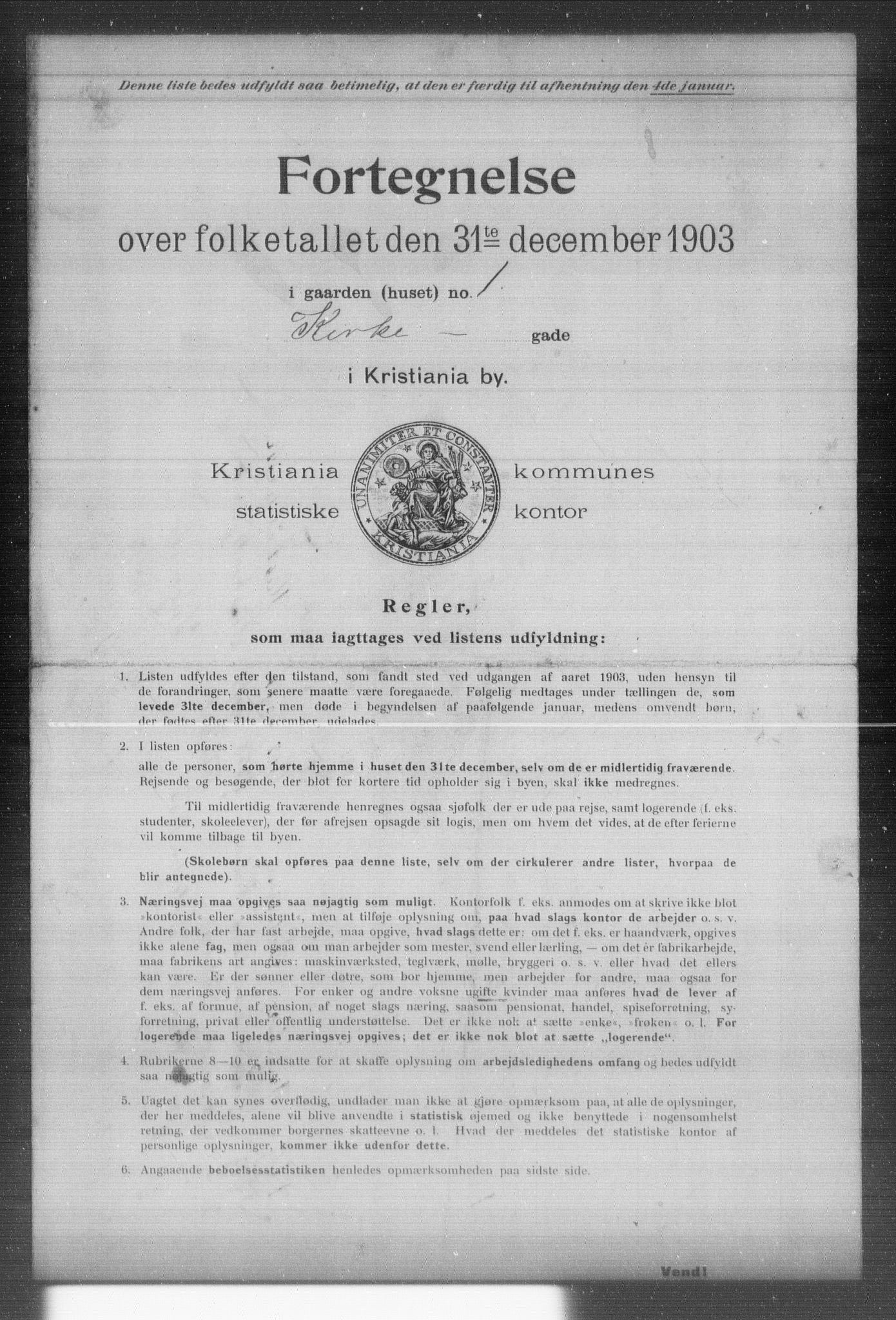 OBA, Kommunal folketelling 31.12.1903 for Kristiania kjøpstad, 1903, s. 9769
