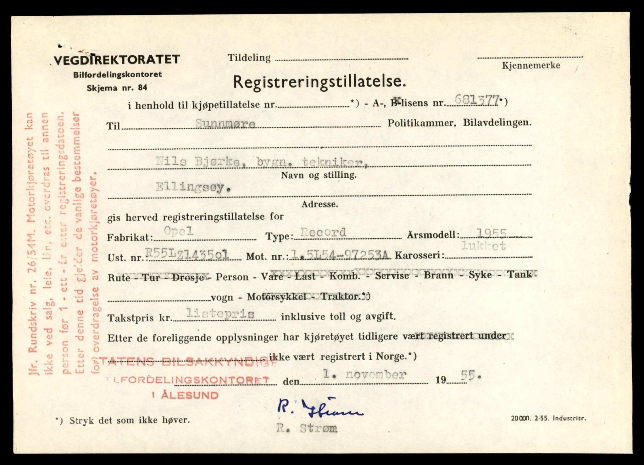 Møre og Romsdal vegkontor - Ålesund trafikkstasjon, AV/SAT-A-4099/F/Fe/L0049: Registreringskort for kjøretøy T 14864 - T 18613, 1927-1998, s. 1755