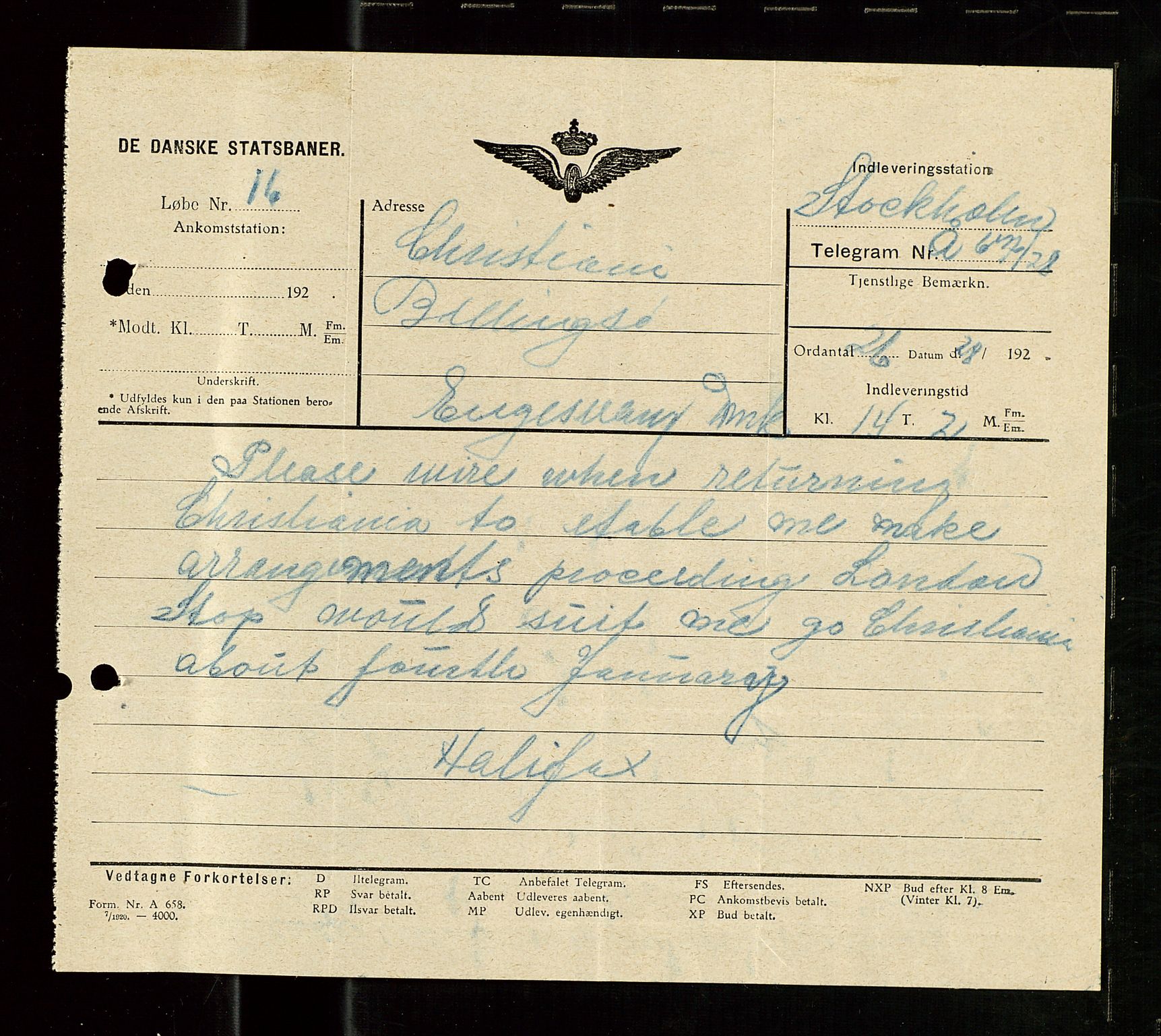 Pa 1521 - A/S Norske Shell, AV/SAST-A-101915/E/Ea/Eaa/L0011: Sjefskorrespondanse, 1921, s. 135