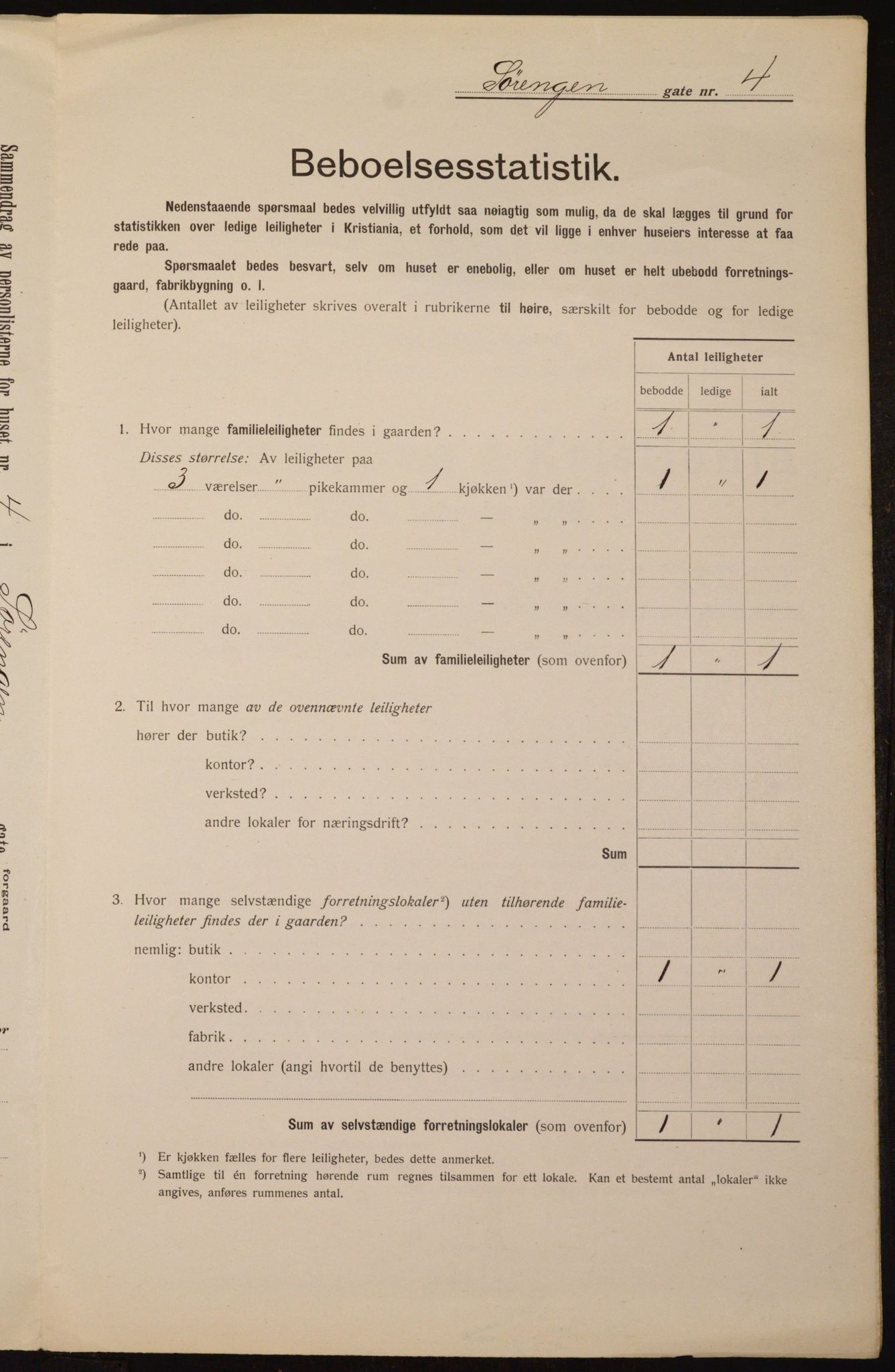 OBA, Kommunal folketelling 1.2.1912 for Kristiania, 1912, s. 106458