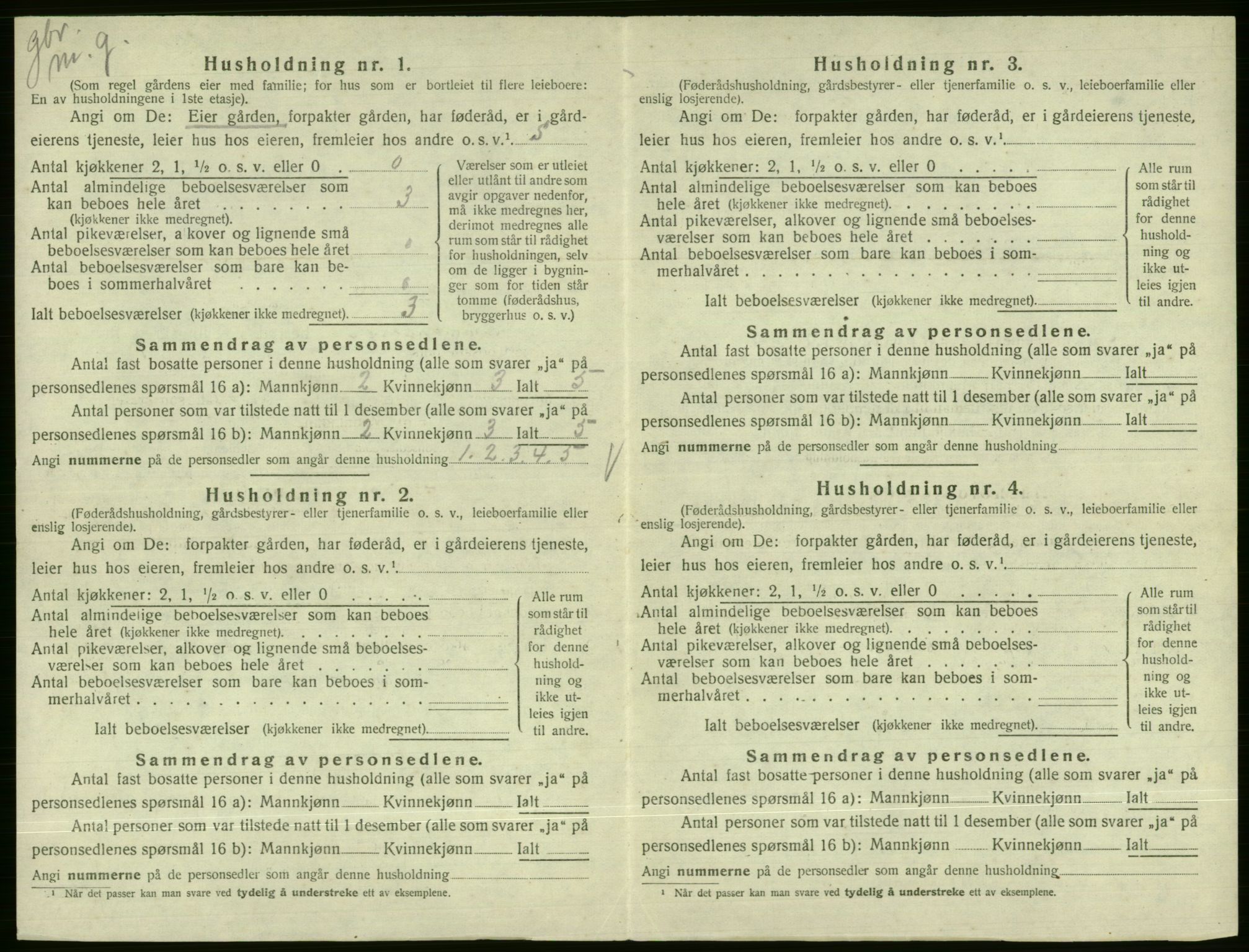 SAB, Folketelling 1920 for 1236 Vossestrand herred, 1920, s. 41