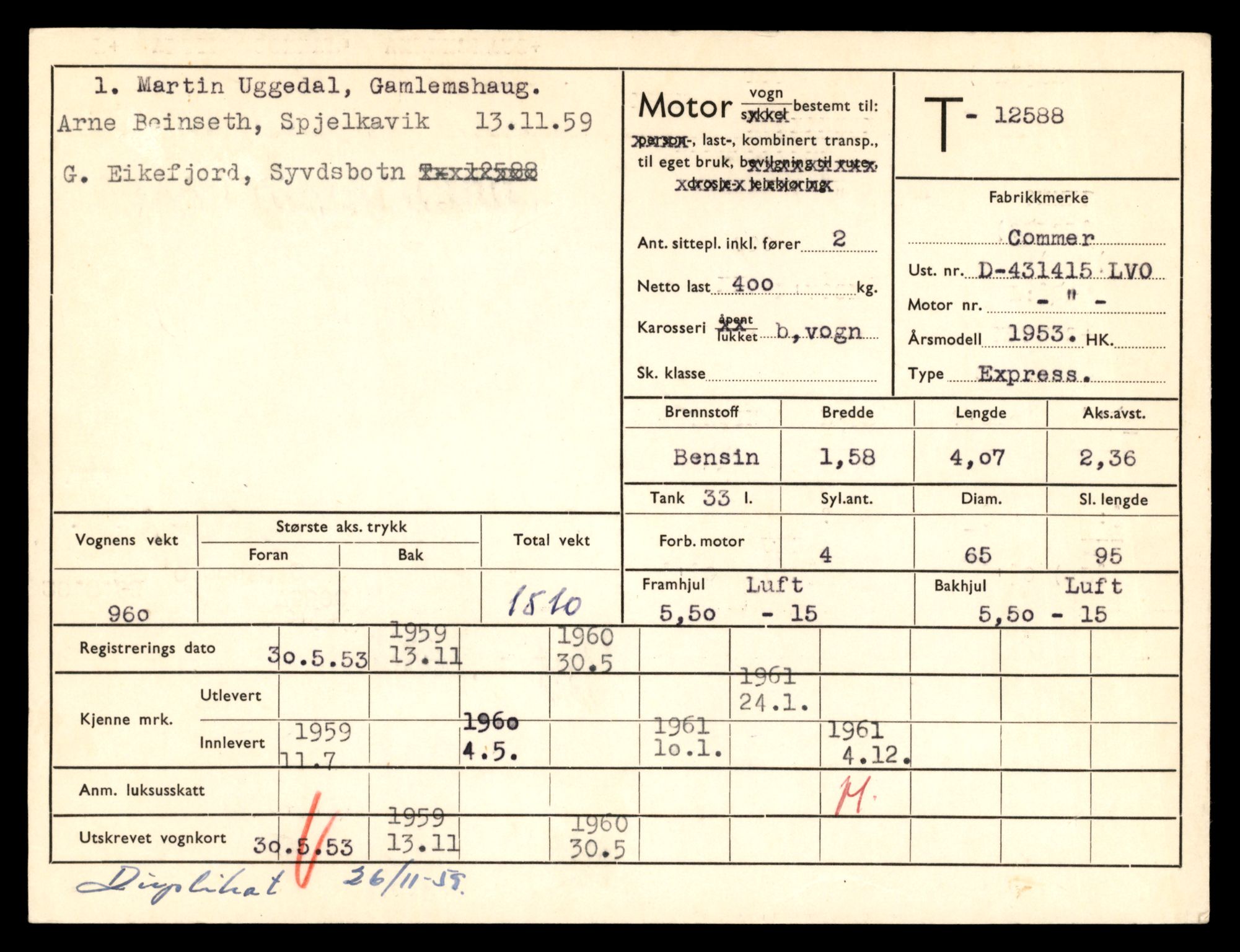 Møre og Romsdal vegkontor - Ålesund trafikkstasjon, AV/SAT-A-4099/F/Fe/L0034: Registreringskort for kjøretøy T 12500 - T 12652, 1927-1998, s. 1692
