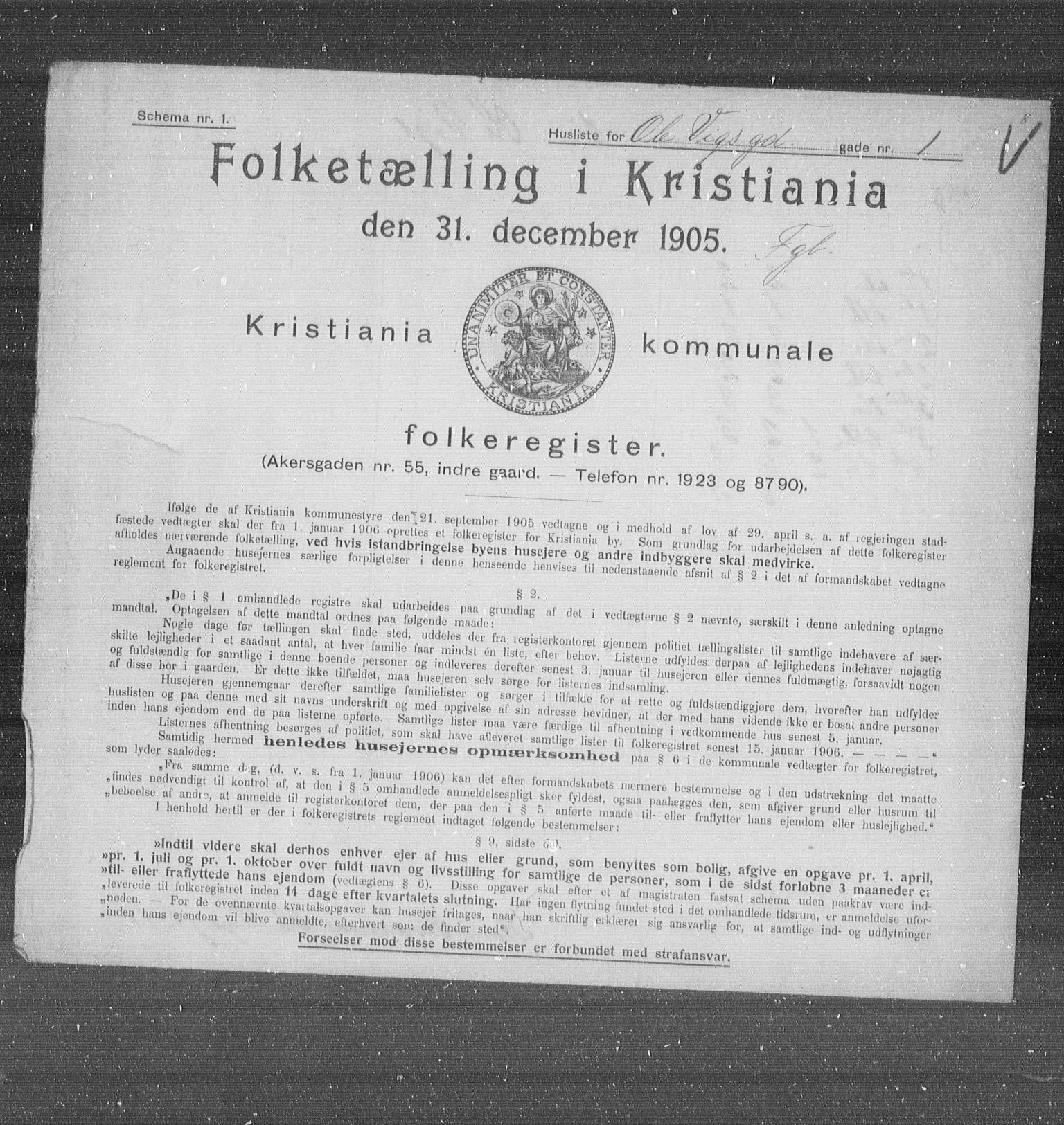 OBA, Kommunal folketelling 31.12.1905 for Kristiania kjøpstad, 1905, s. 39674