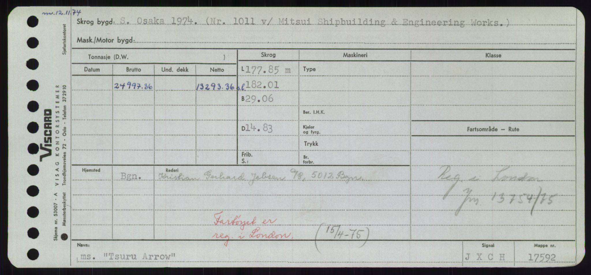 Sjøfartsdirektoratet med forløpere, Skipsmålingen, RA/S-1627/H/Hd/L0039: Fartøy, Ti-Tø, s. 771