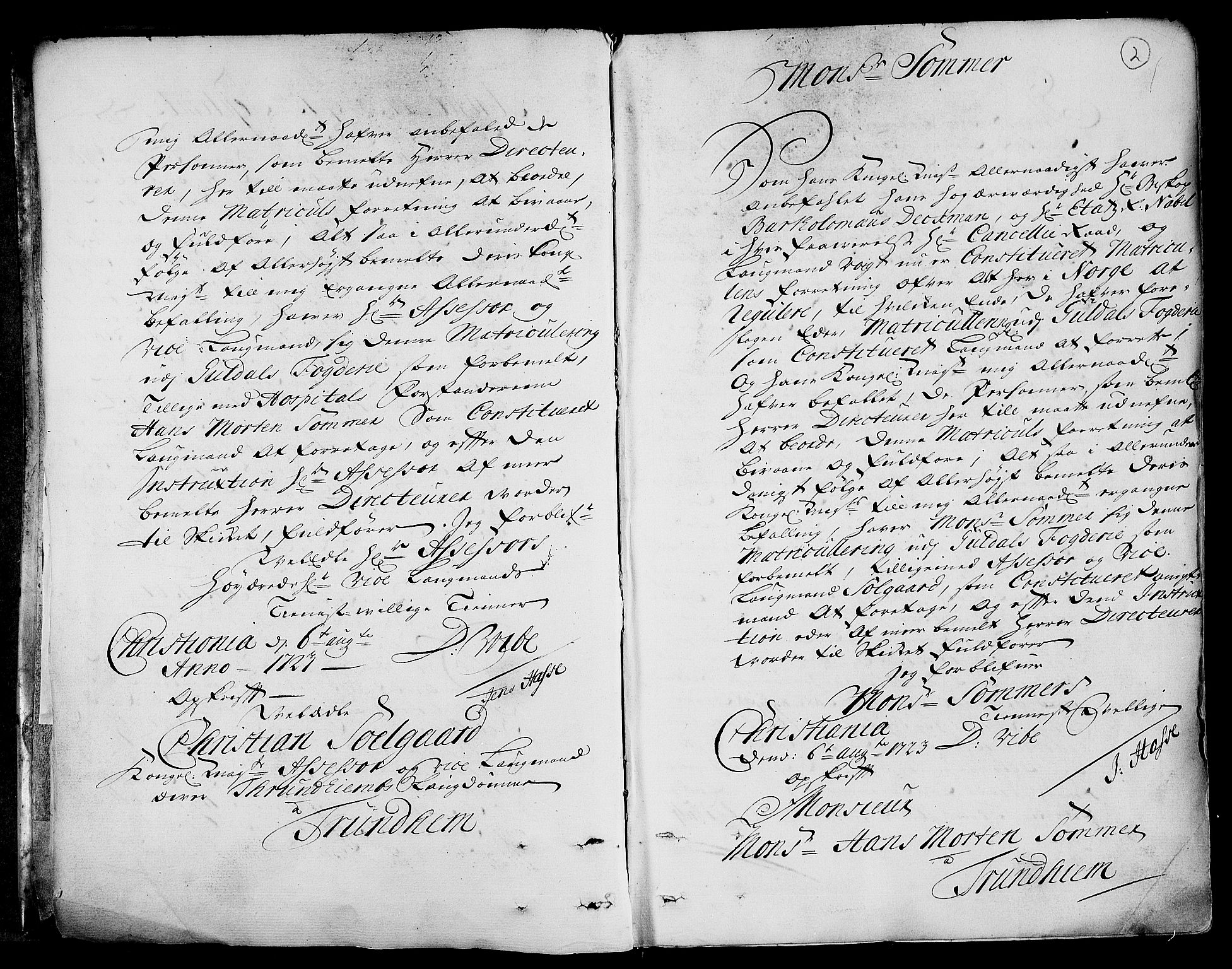 Rentekammeret inntil 1814, Realistisk ordnet avdeling, AV/RA-EA-4070/N/Nb/Nbf/L0158: Gauldal eksaminasjonsprotokoll, 1723, s. 3