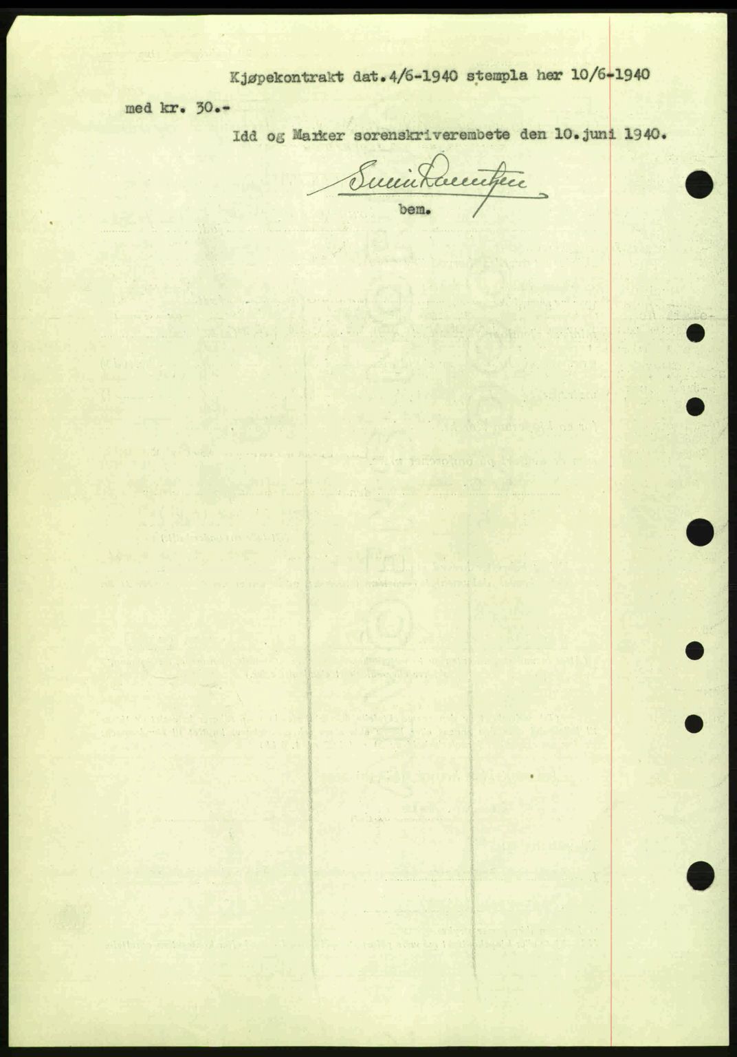 Idd og Marker sorenskriveri, AV/SAO-A-10283/G/Gb/Gbb/L0004: Pantebok nr. A4, 1940-1941, Dagboknr: 488/1940