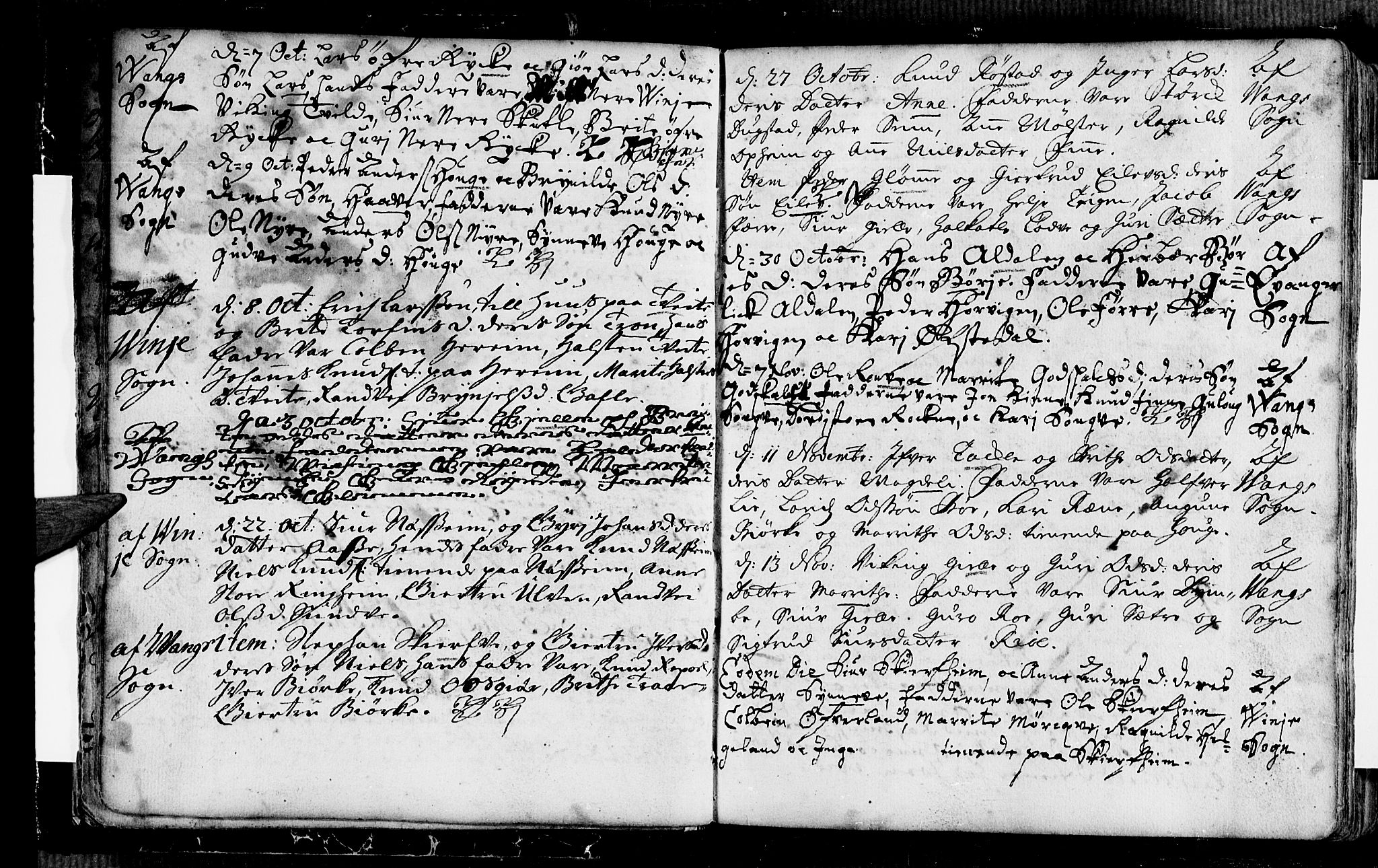 Voss sokneprestembete, AV/SAB-A-79001/H/Haa: Ministerialbok nr. A 1, 1711-1721