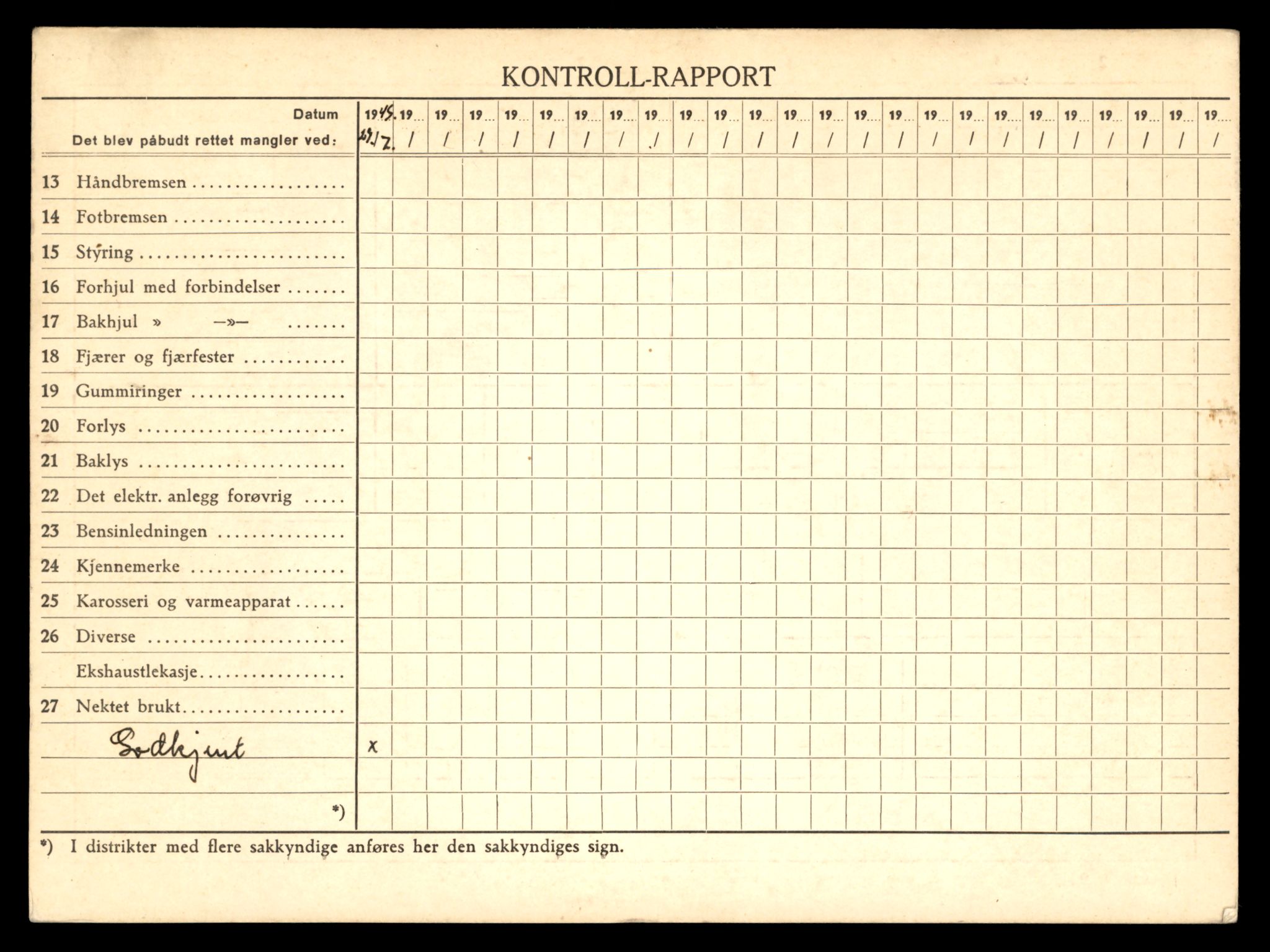 Møre og Romsdal vegkontor - Ålesund trafikkstasjon, SAT/A-4099/F/Fe/L0003: Registreringskort for kjøretøy T 232 - T 340, 1927-1998, s. 2815