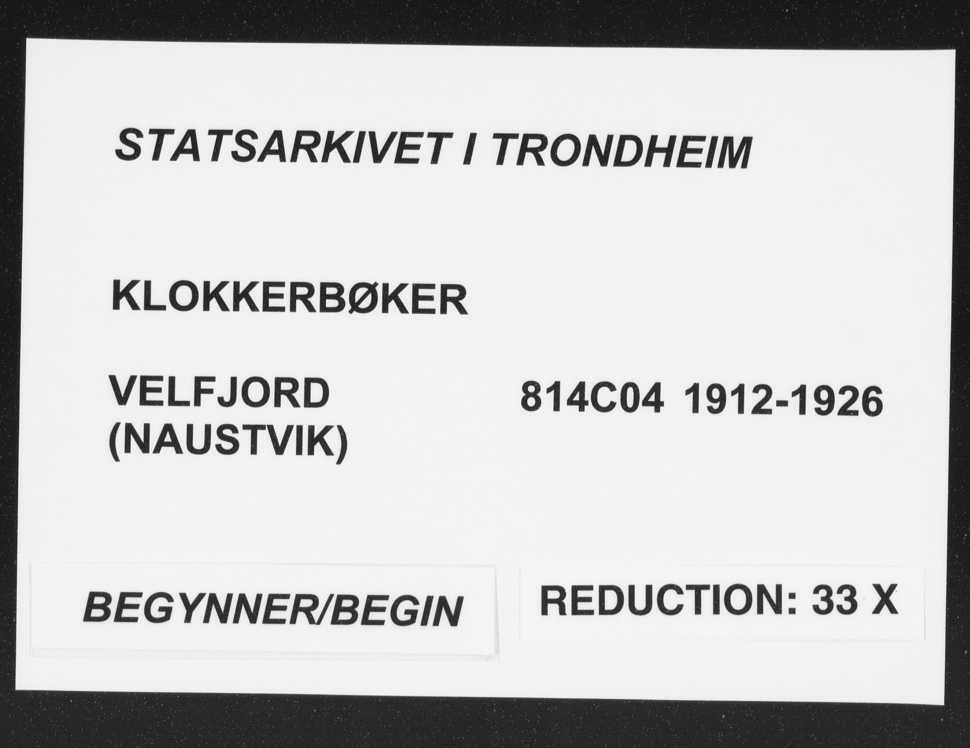 Ministerialprotokoller, klokkerbøker og fødselsregistre - Nordland, AV/SAT-A-1459/814/L0231: Klokkerbok nr. 814C04, 1912-1926