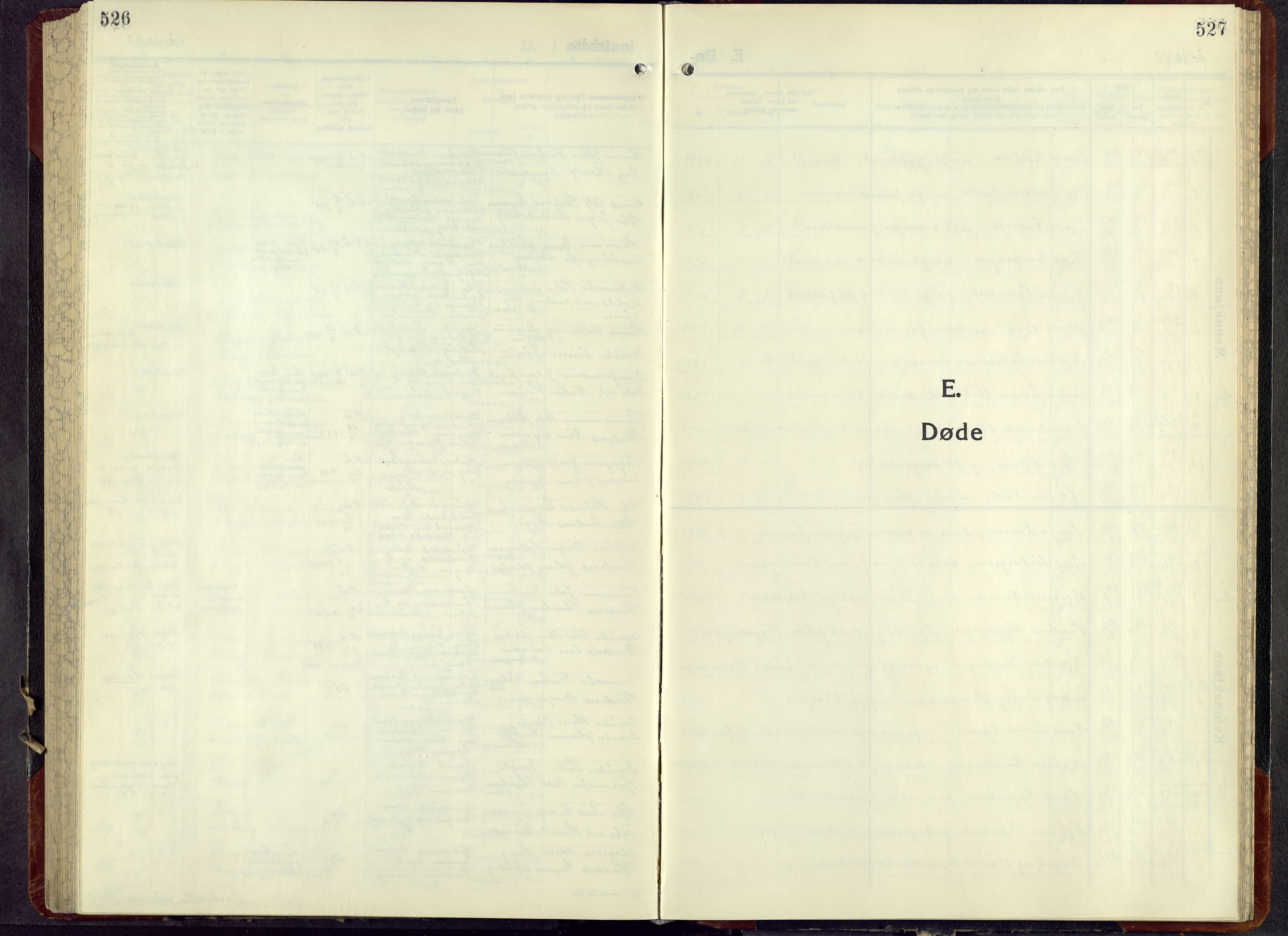 Ringsaker prestekontor, SAH/PREST-014/L/La/L0021: Klokkerbok nr. 21, 1947-1956, s. 527