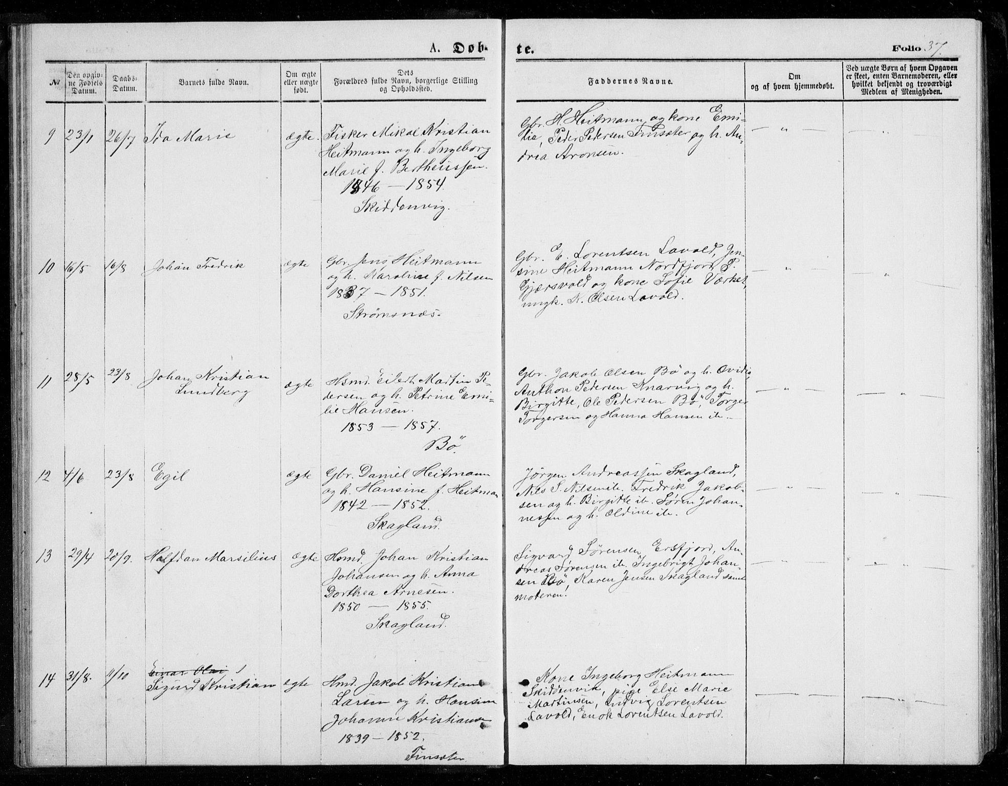 Berg sokneprestkontor, AV/SATØ-S-1318/G/Ga/Gab/L0003klokker: Klokkerbok nr. 3, 1874-1886, s. 37