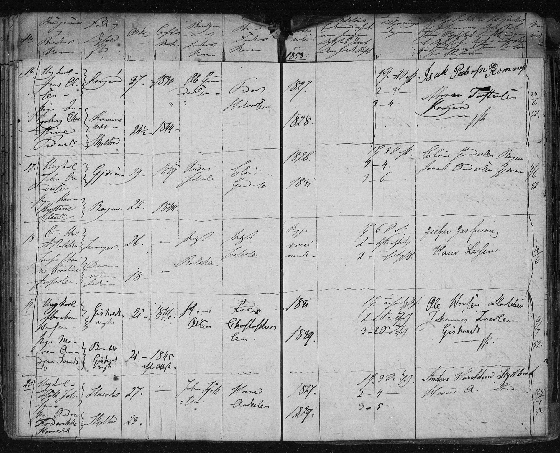 Solum kirkebøker, AV/SAKO-A-306/H/Ha/L0001: Lysningsprotokoll nr. I 1, 1846-1879