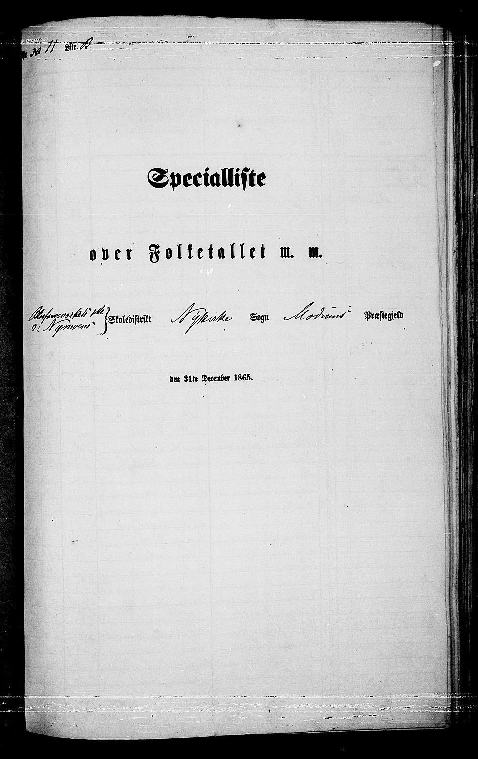 RA, Folketelling 1865 for 0623P Modum prestegjeld, 1865, s. 238