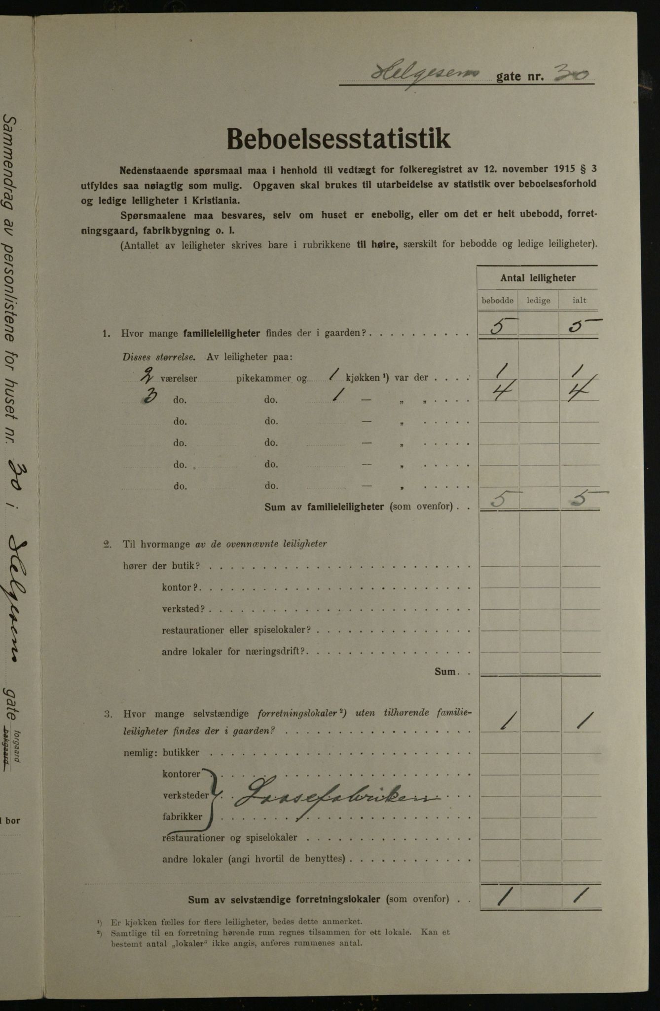 OBA, Kommunal folketelling 1.12.1923 for Kristiania, 1923, s. 42728